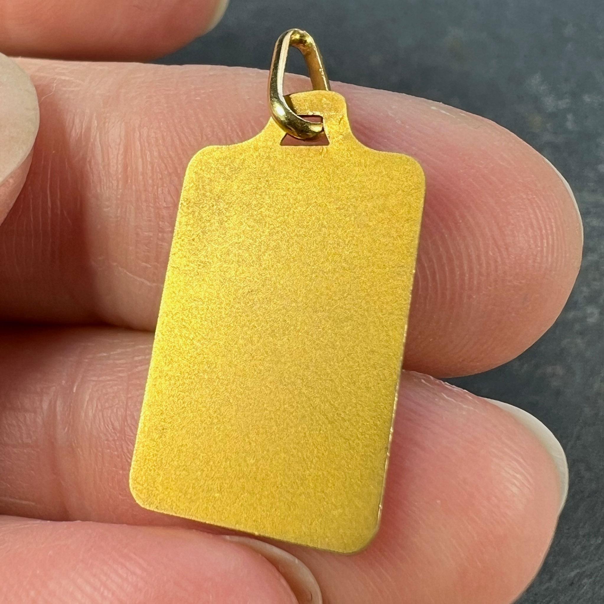 French Augis Raphael’s Cherub 18K Yellow Gold Charm Pendant For Sale 4