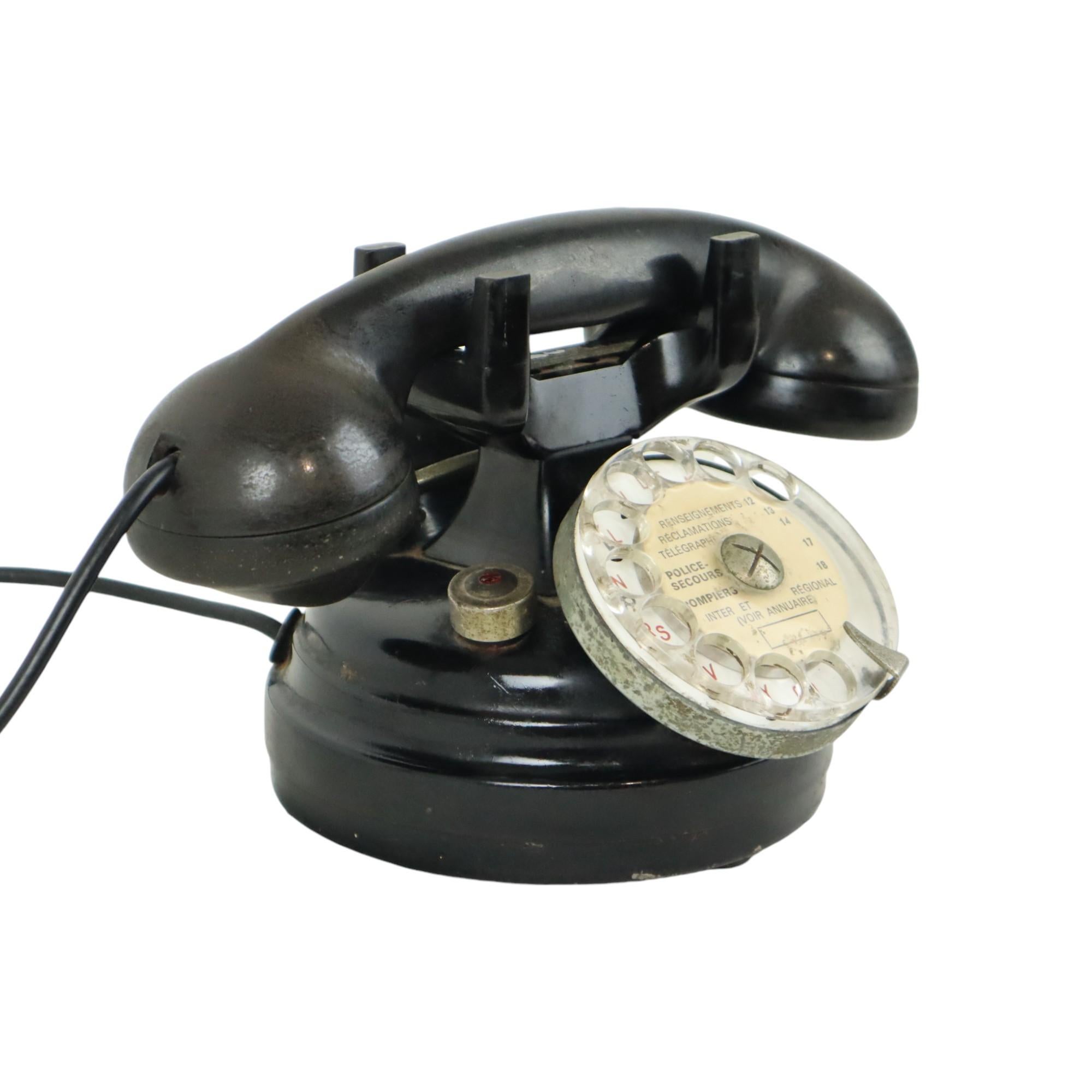 Französisches analoges Drehtelefon, besser bekannt als 
