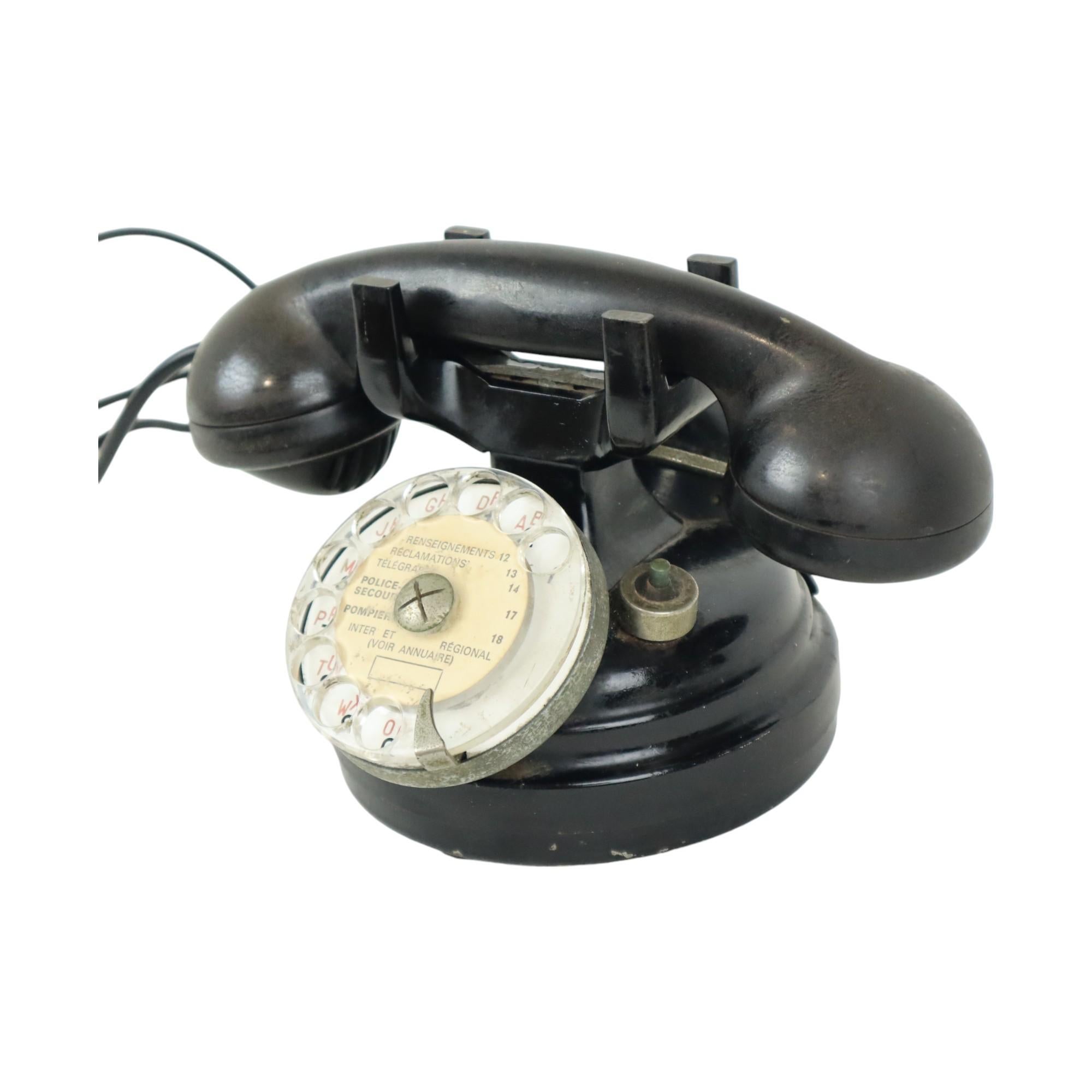 Französisches Baby Mouse Telephone Rotary Thomson Houston Paris (Art déco)