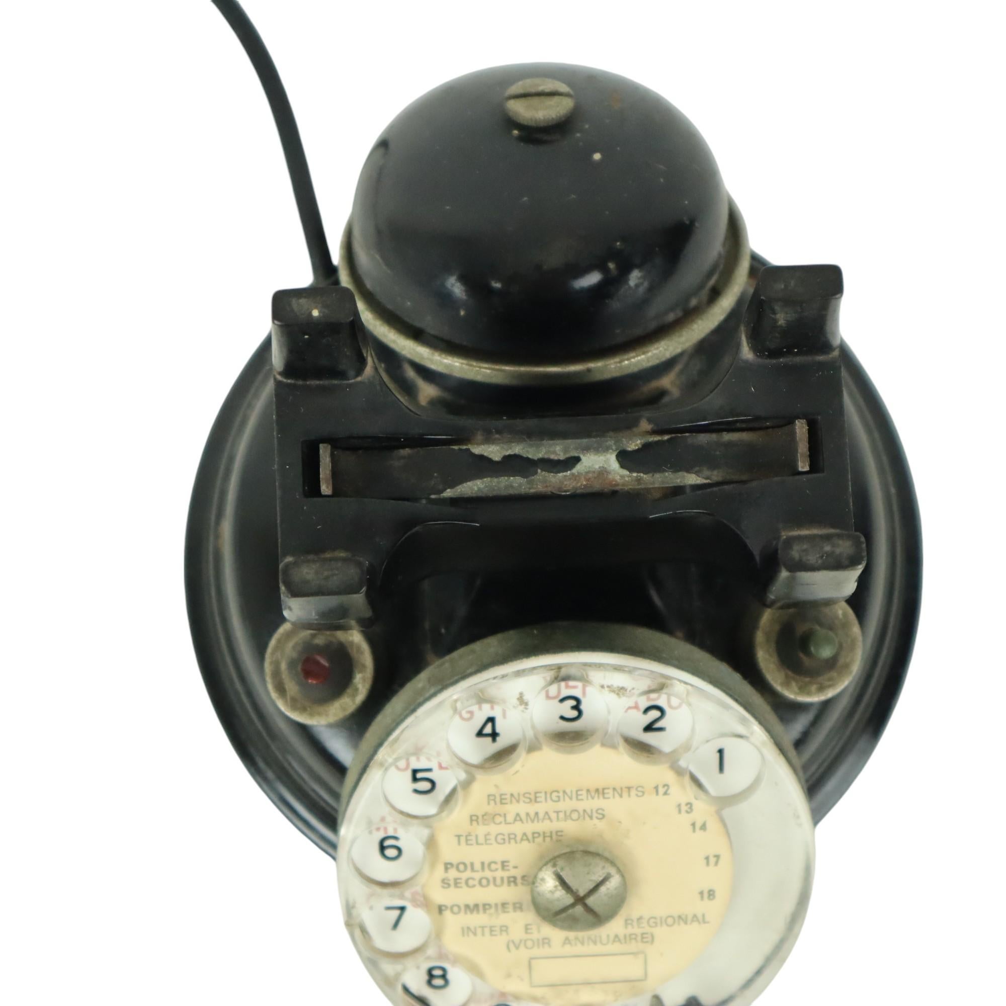 Französisches Baby Mouse Telephone Rotary Thomson Houston Paris (Mitte des 20. Jahrhunderts)