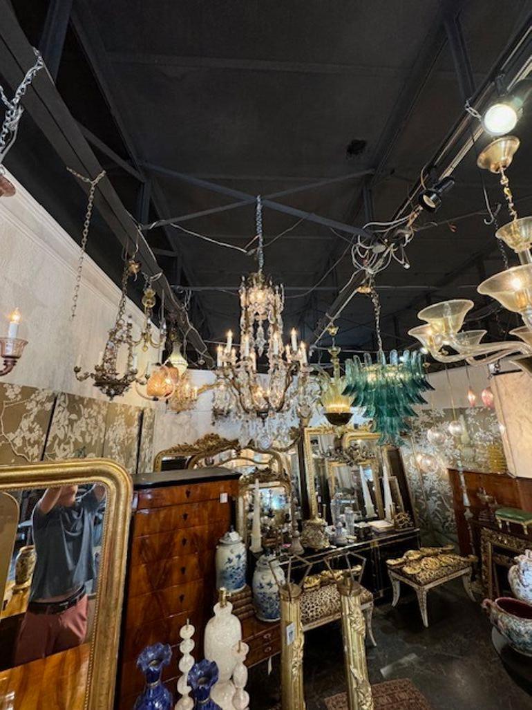 Antigua lámpara francesa de Baccarat en Bueno estado para la venta en Dallas, TX