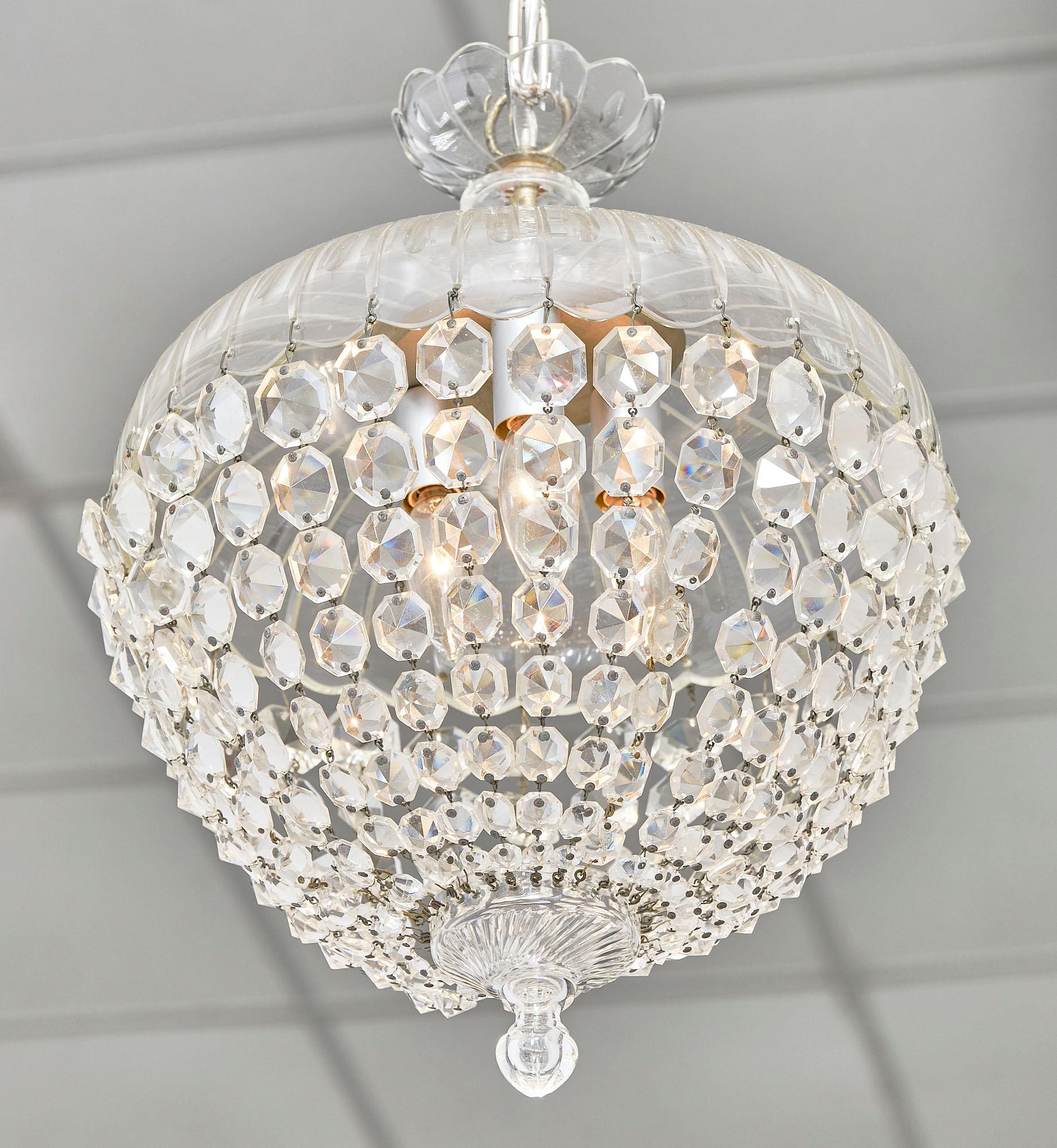 Art Deco French Baccarat Chandelier