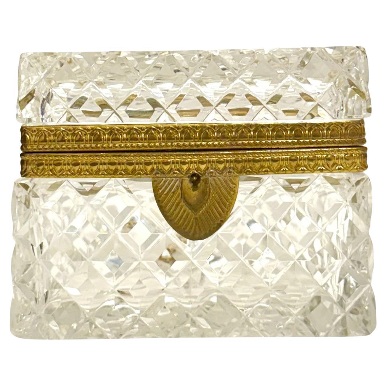 French Baccarat Crystal Box