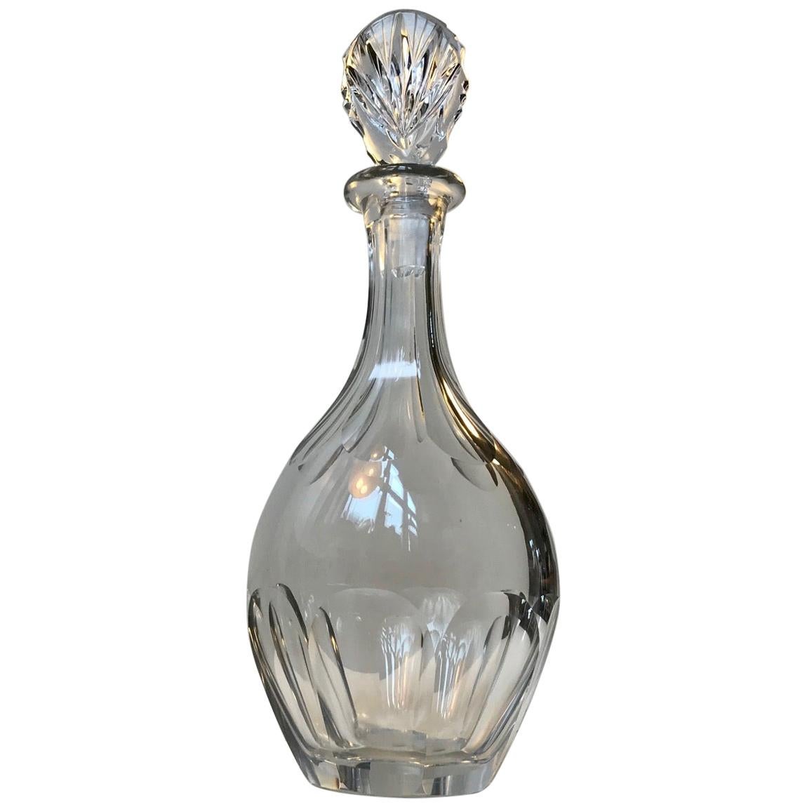 French Baccarat Crystal Decanter from Lorraine, 1950s