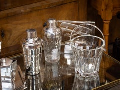 French Baccarat Crystal Glass Ice Bucket