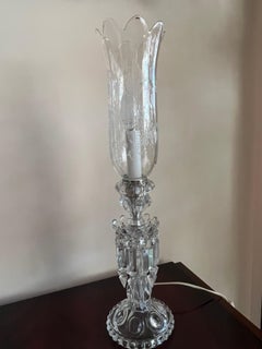 French Baccarat Crystal Table Lamp, 1990s