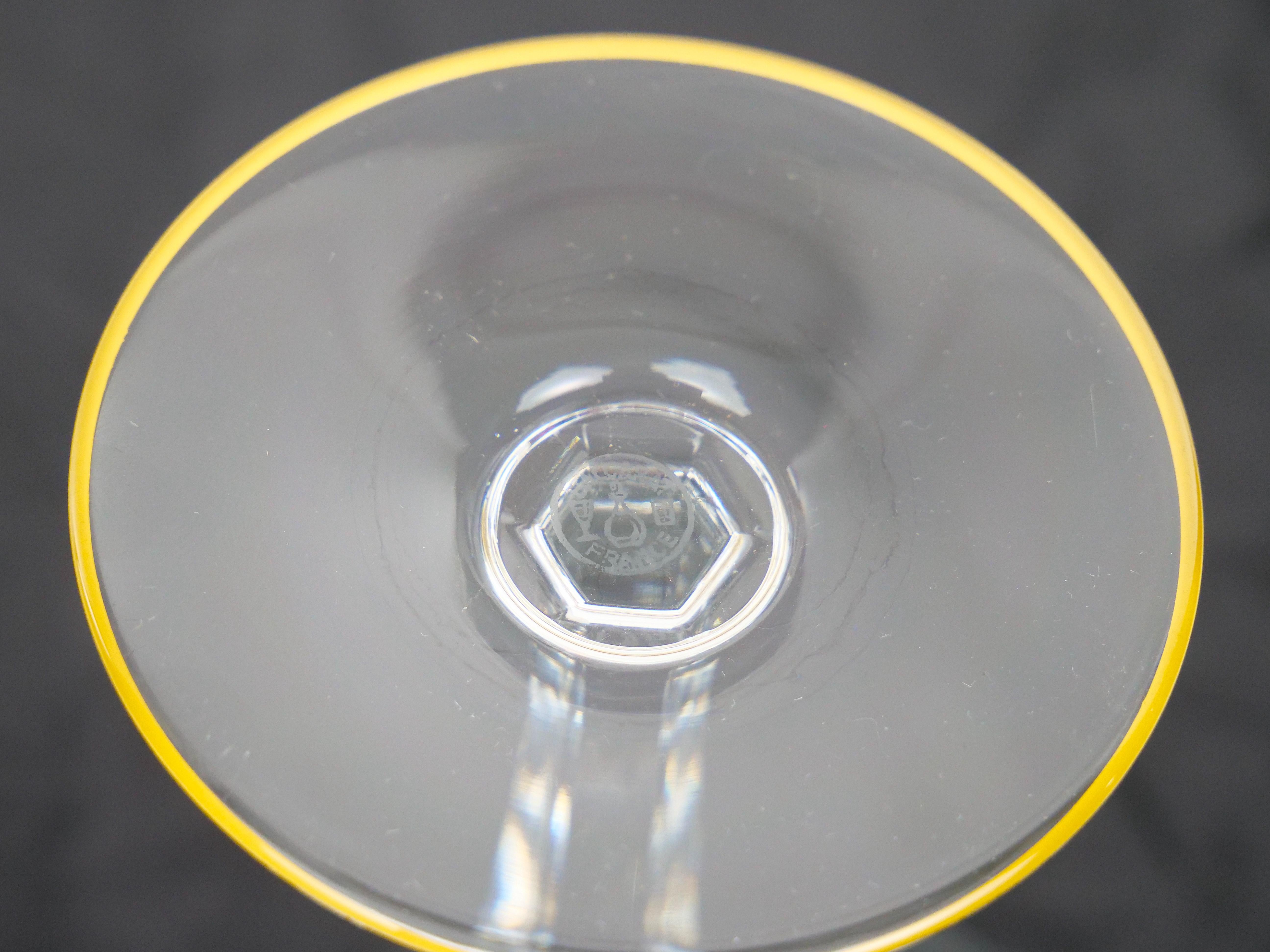 Servizio da tavola in cristallo francese Baccarat Servizio da vino/acqua / 12 persone in vendita 5