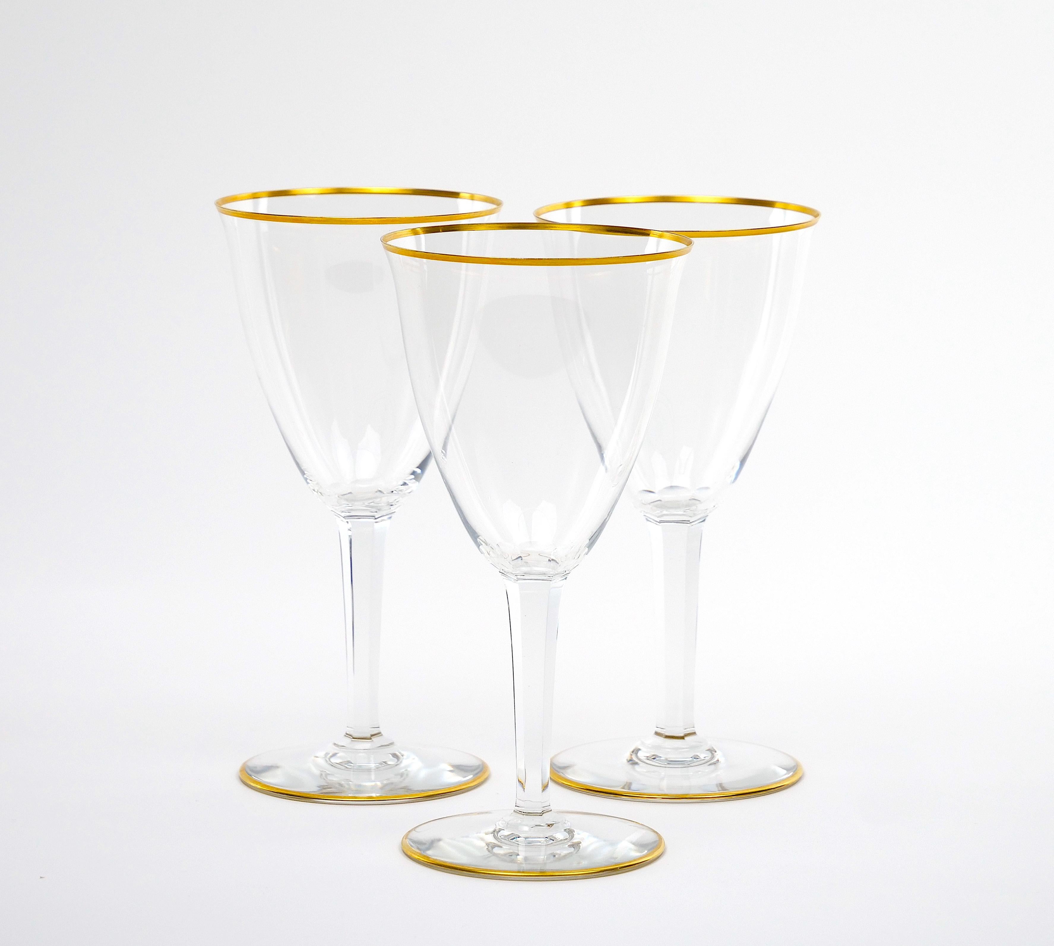 Servizio da tavola in cristallo francese Baccarat Servizio da vino/acqua / 12 persone in vendita 1