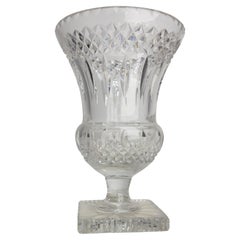 Vintage French Baccarat Crystal Vase Midcentury