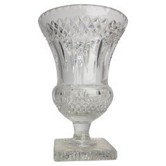 Französische Kristallvase Mitte des Jahrhunderts