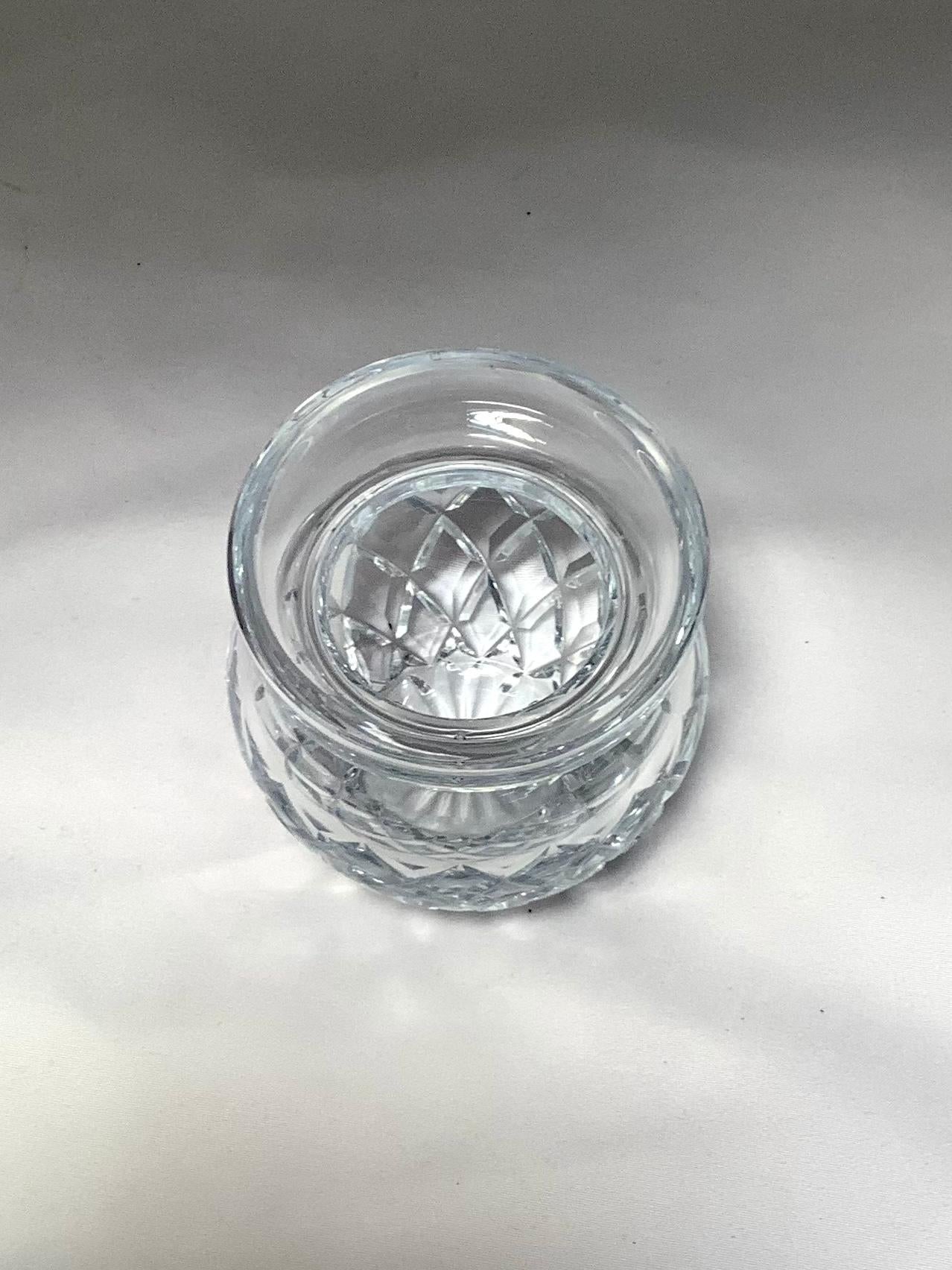 Mid-Century Modern French Baccarat Cut Crystal Petite Vase