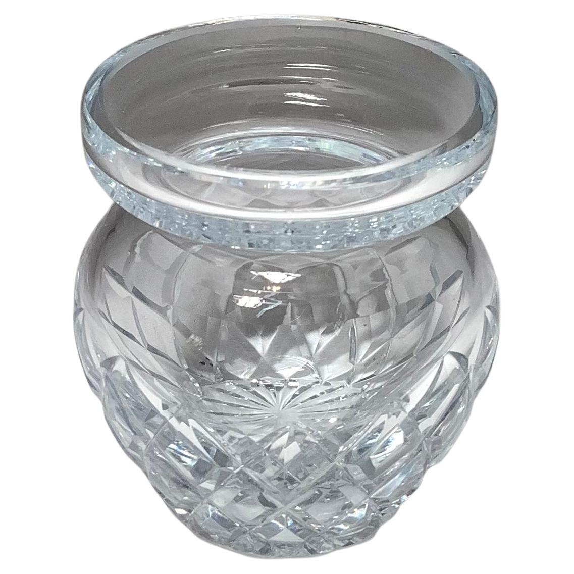 French Baccarat Cut Crystal Petite Vase