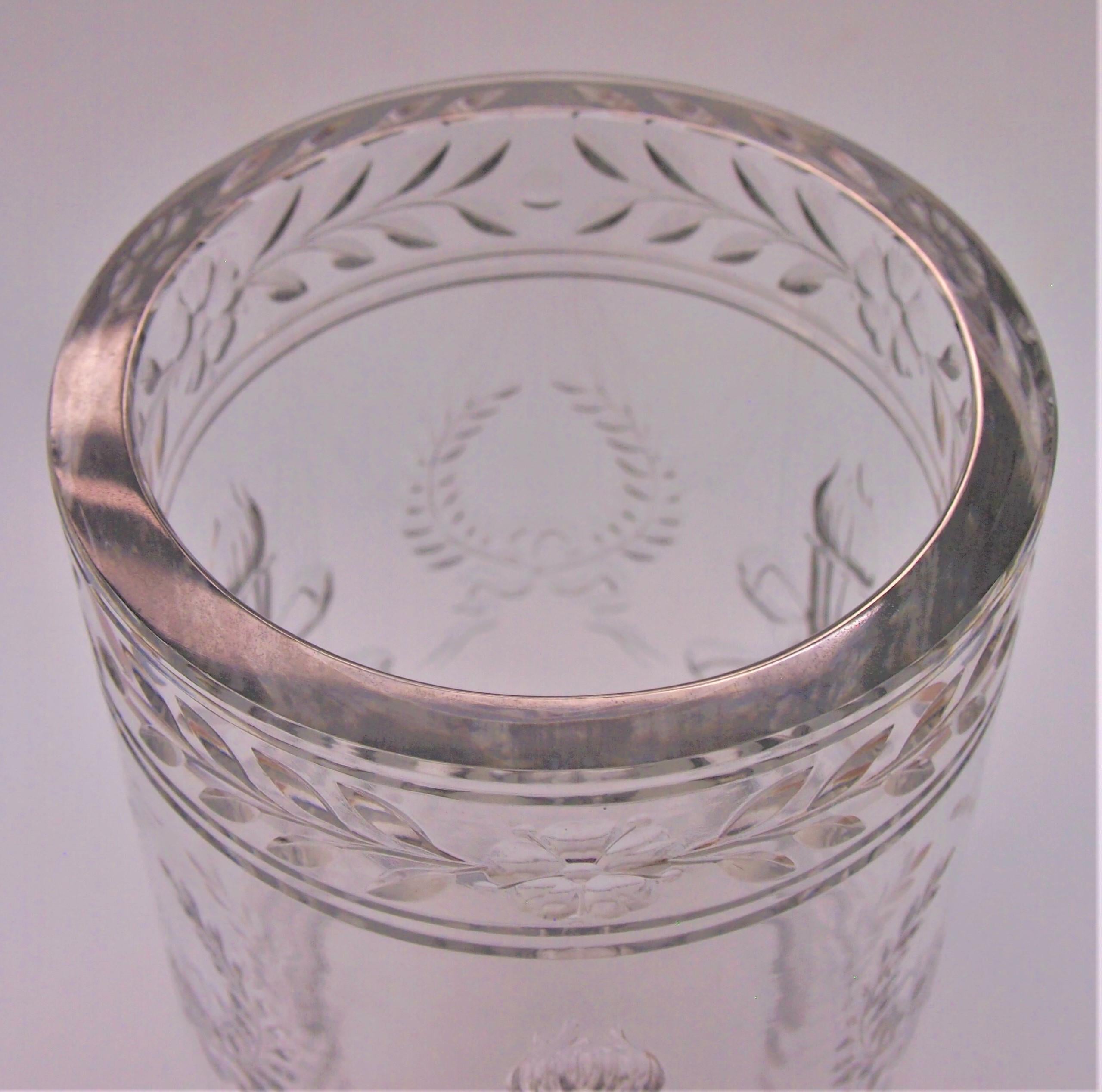 French Baccarat Deeply Cut Crystal Glass 'Arcole' Vase, Napoleon Centenary 1904 For Sale 1