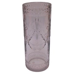 Antique French Baccarat Deeply Cut Crystal Glass 'Arcole' Vase, Napoleon Centenary 1904