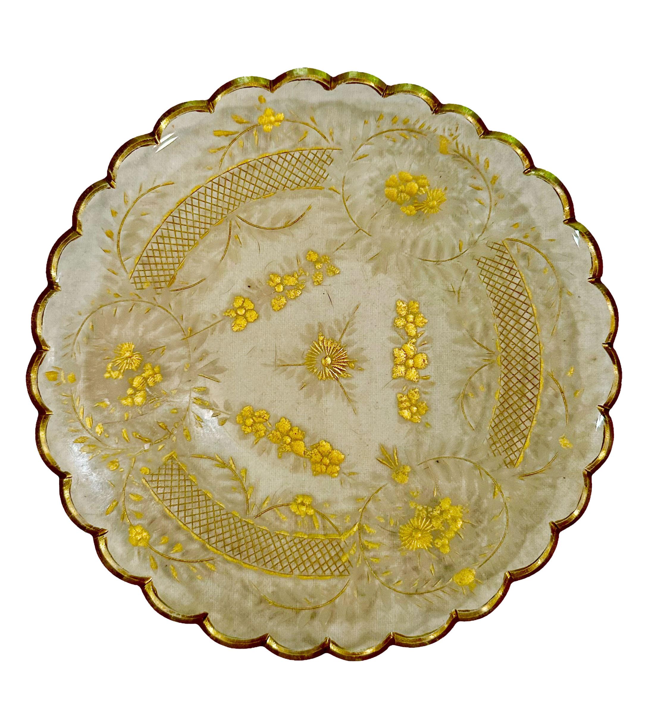French Baccarat Plate In Good Condition For Sale In Tampa, FL