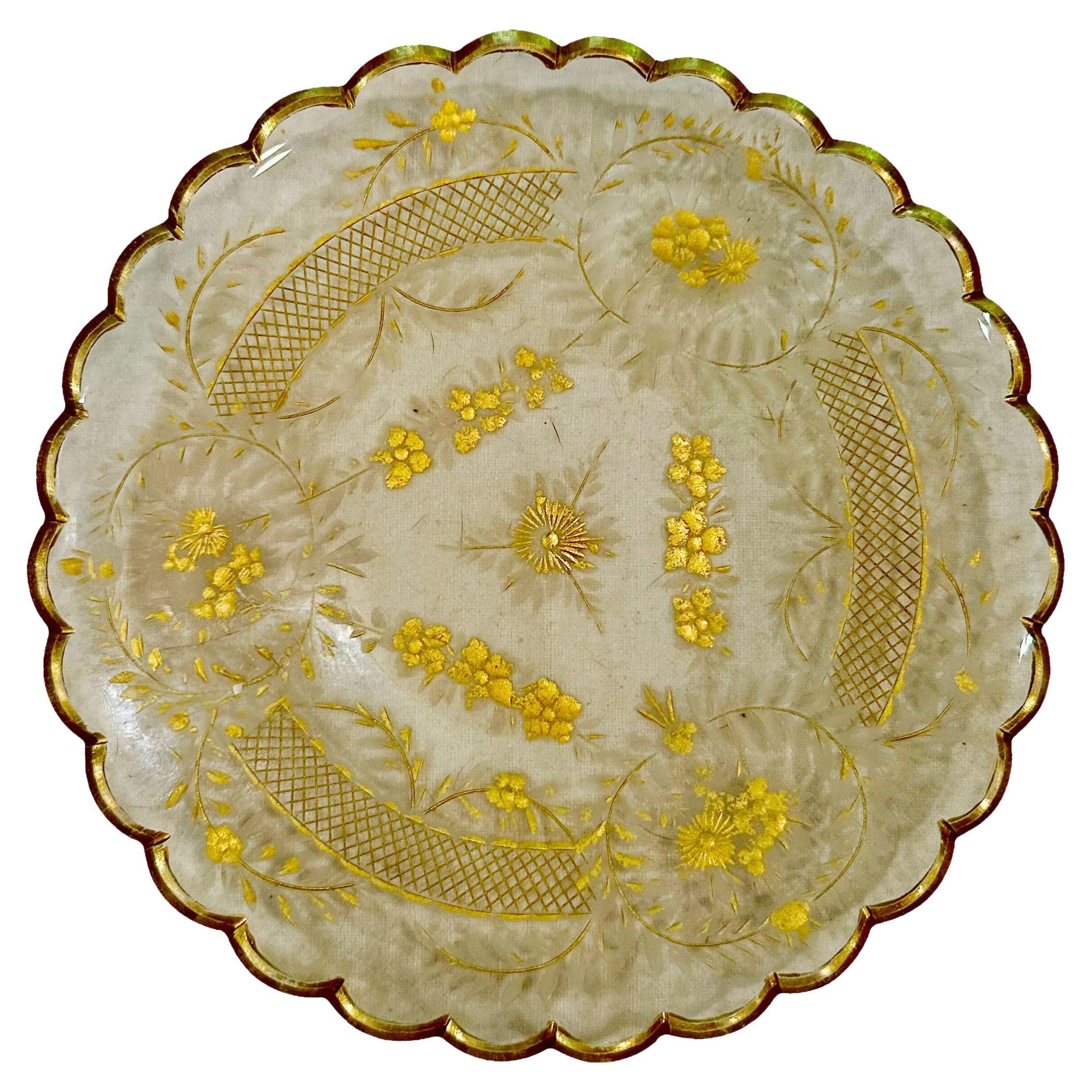 French Baccarat Plate