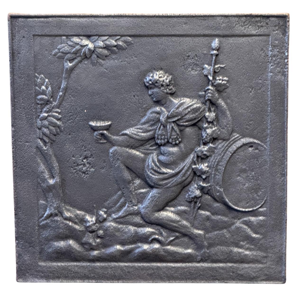 Rivestimento per caminetto francese "Bacchus", XIX secolo, periodo Napoleone III
