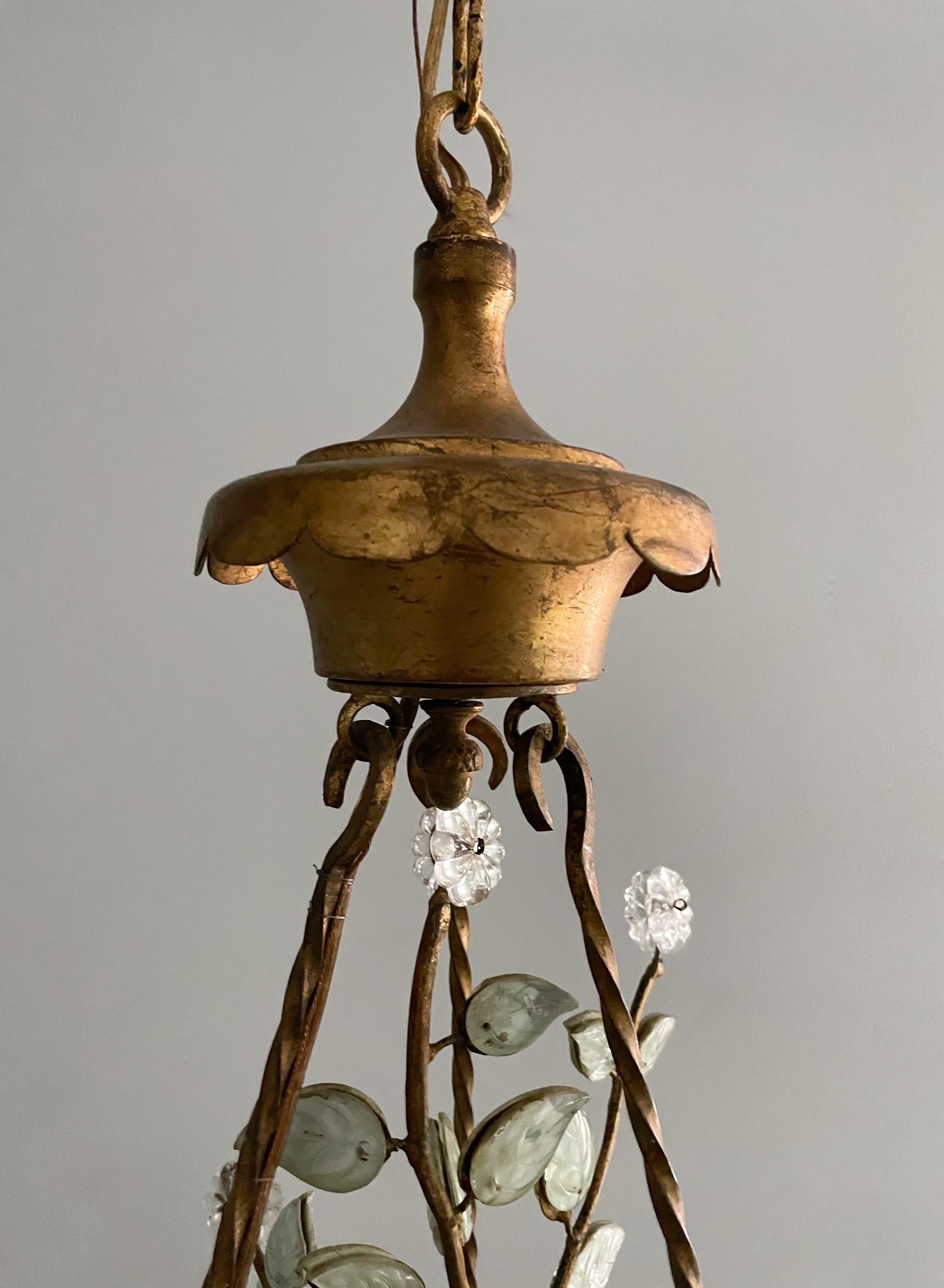 Neoclassical French Bagués-style Chandelier Imported by Paul Ferrante, Los Angeles