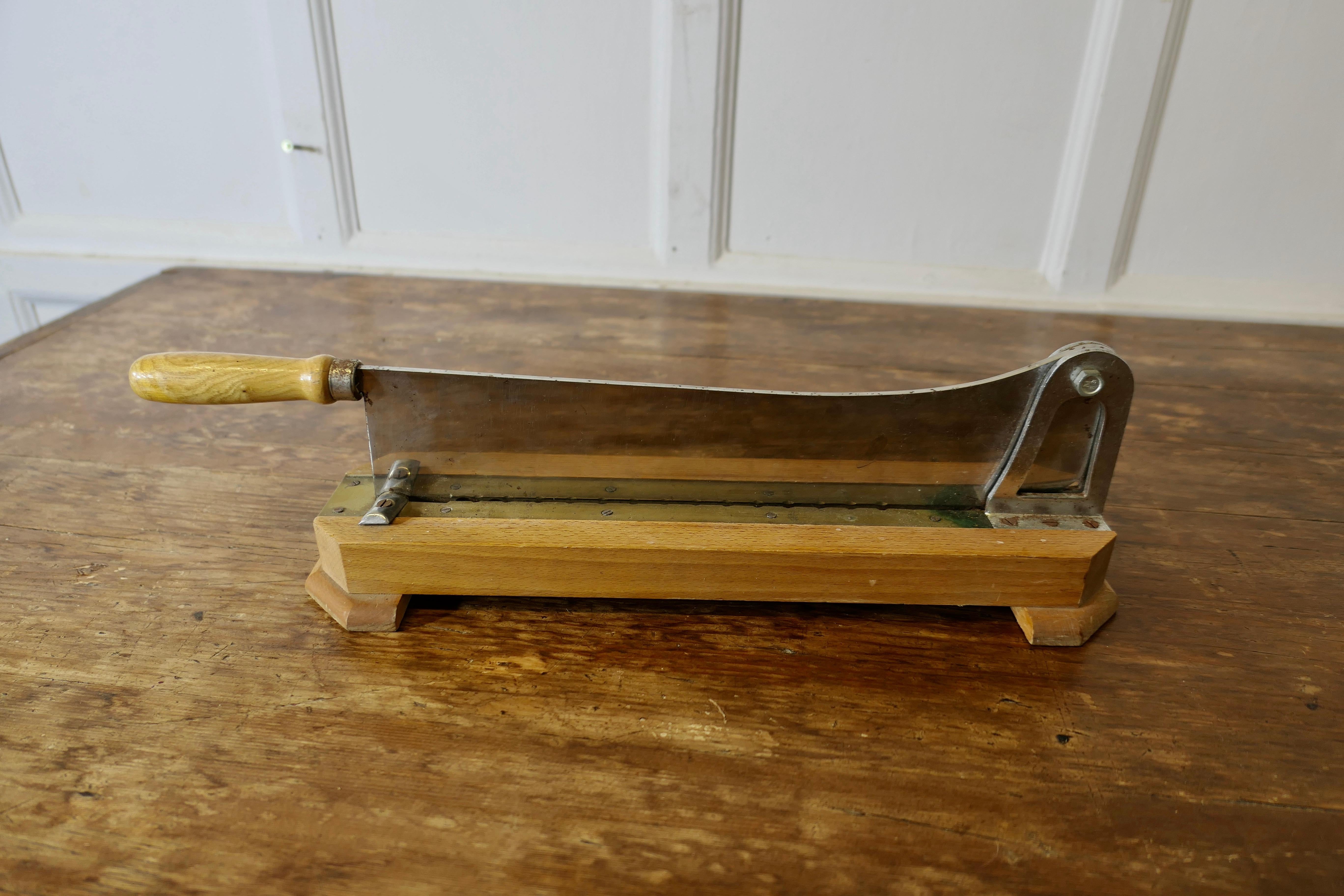 French Provincial French Baguette Bread Cutter, Slicer, Guillotine For Sale