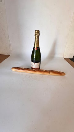 French Baguette Knife – Wood & Metal Trompe-l’œil – France, 20th Century