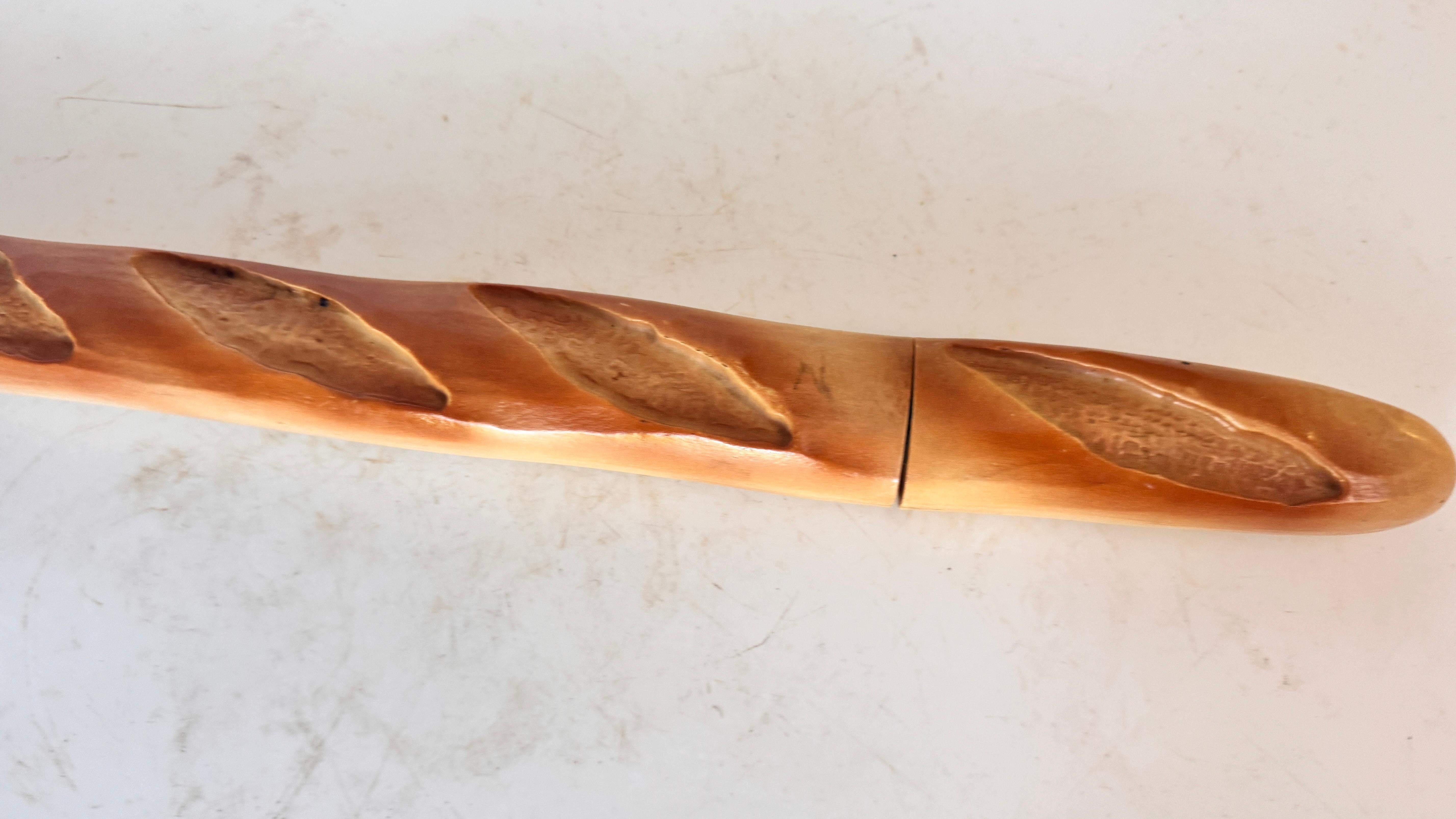 20ième siècle Couteau à baguette français - Trompe-l'œil en bois et métal - France, 20e siècle en vente