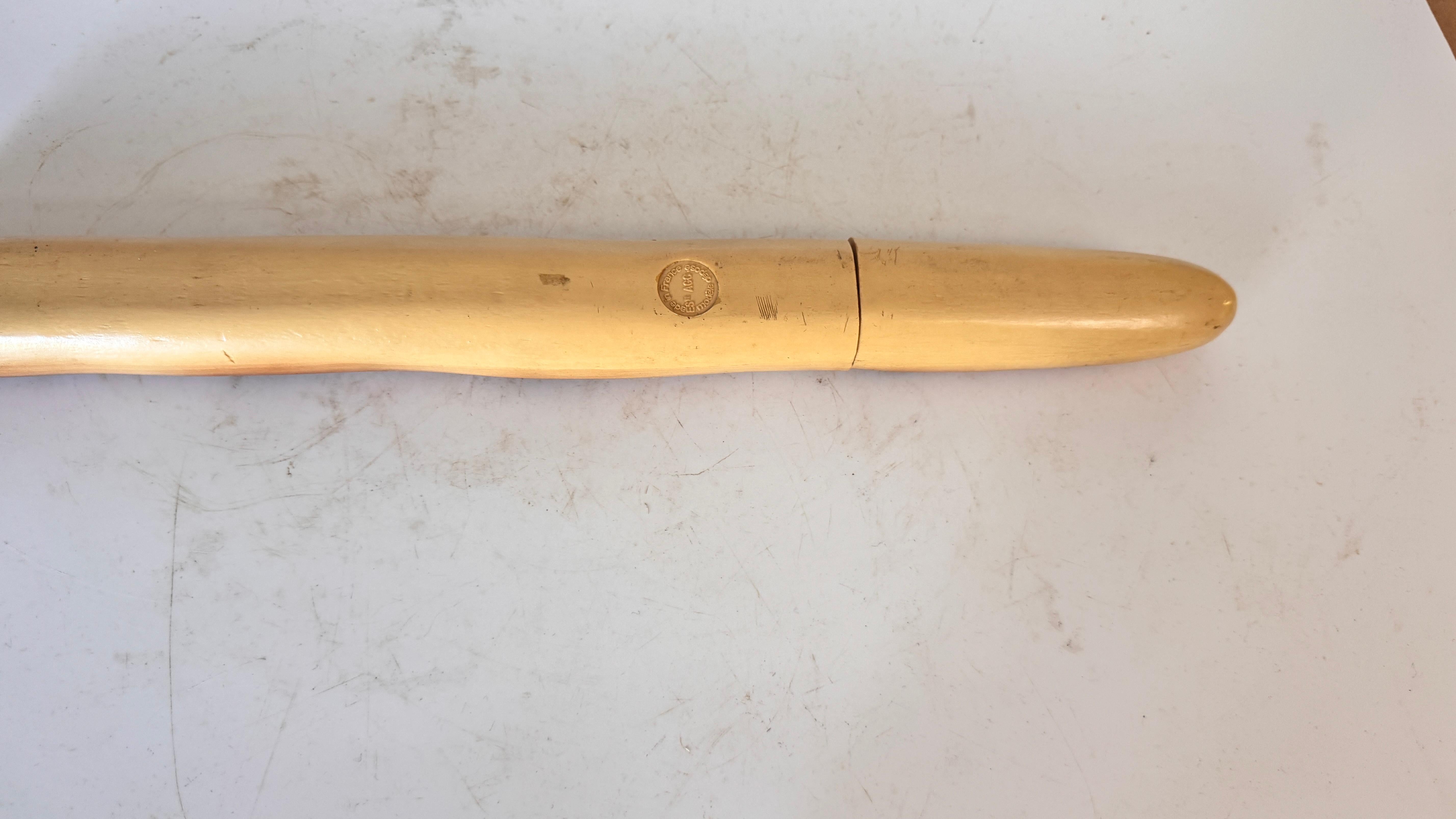 Couteau à baguette français - Trompe-l'œil en bois et métal - France, 20e siècle en vente 1