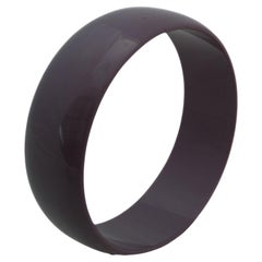 Pulsera francesa de baquelita, Art Déco, años 20, morada