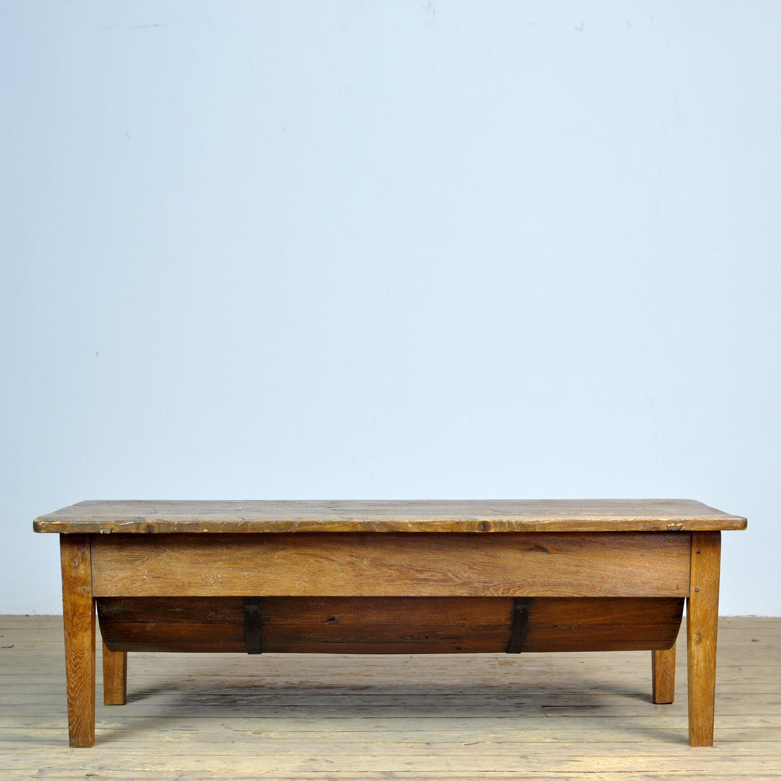 antique french bakers table