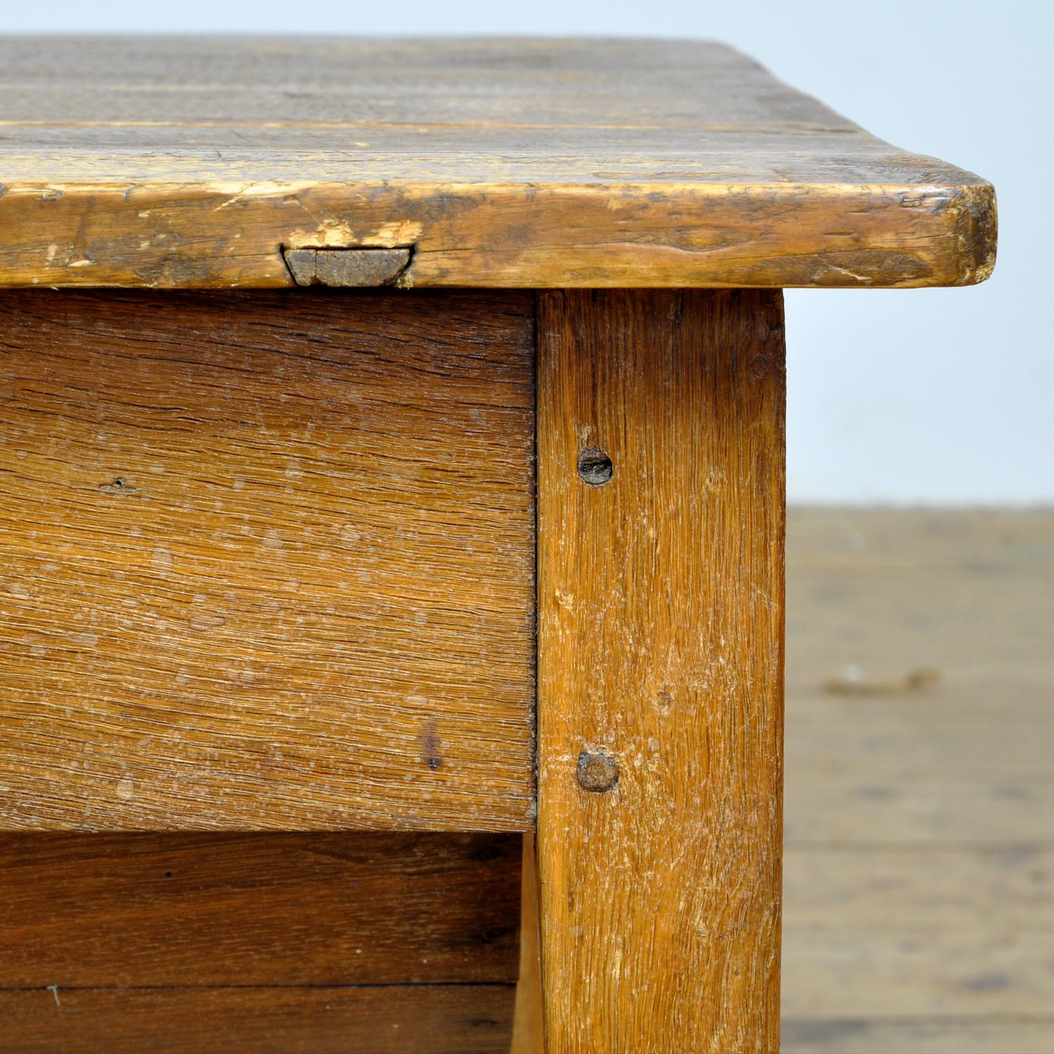 Rustic French Bakers Table, 1930's