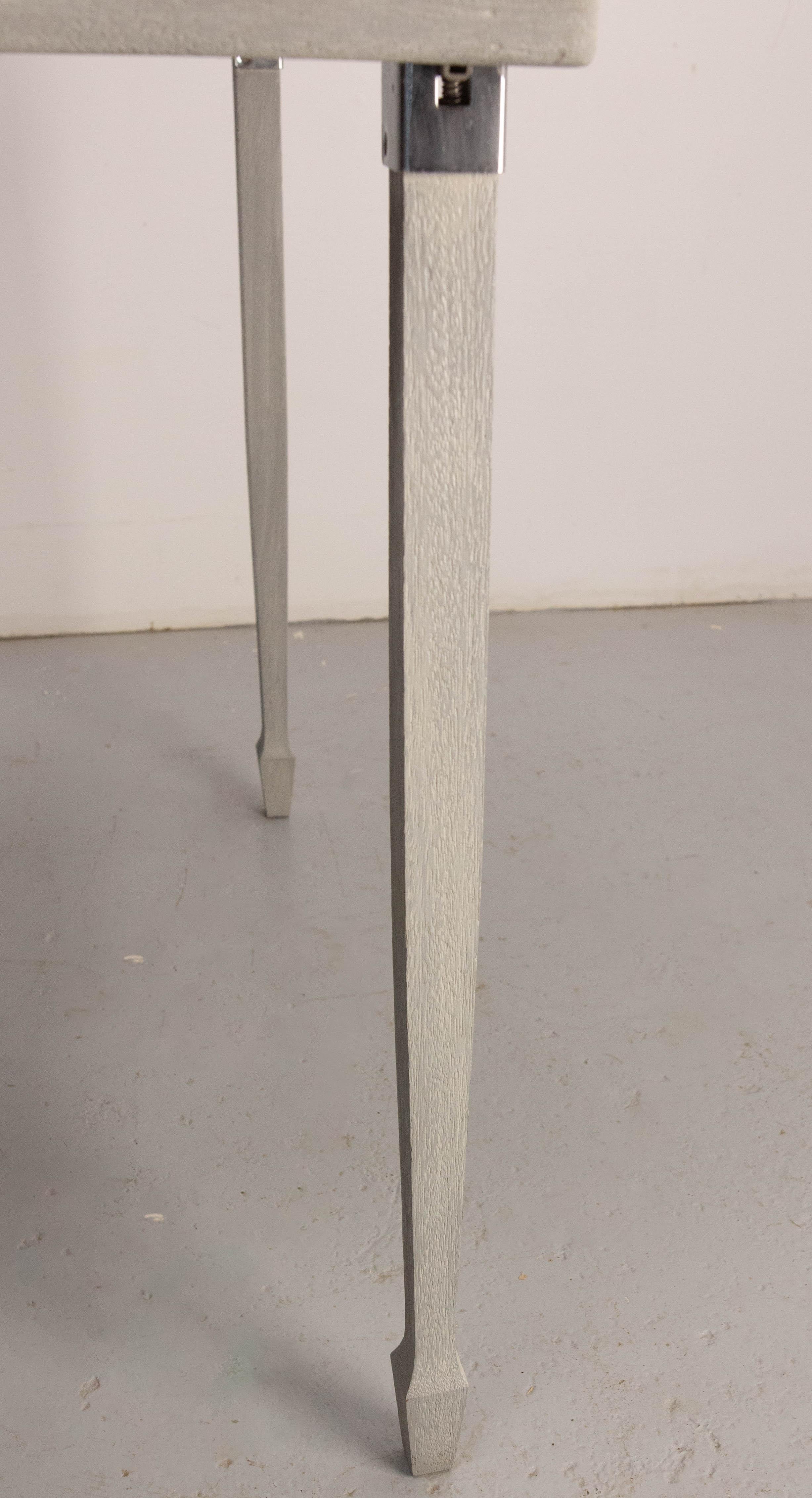 Table pliante d'intérieur ou de terrasse de balcon français Alumium & Wood, circa 1920 en vente 2
