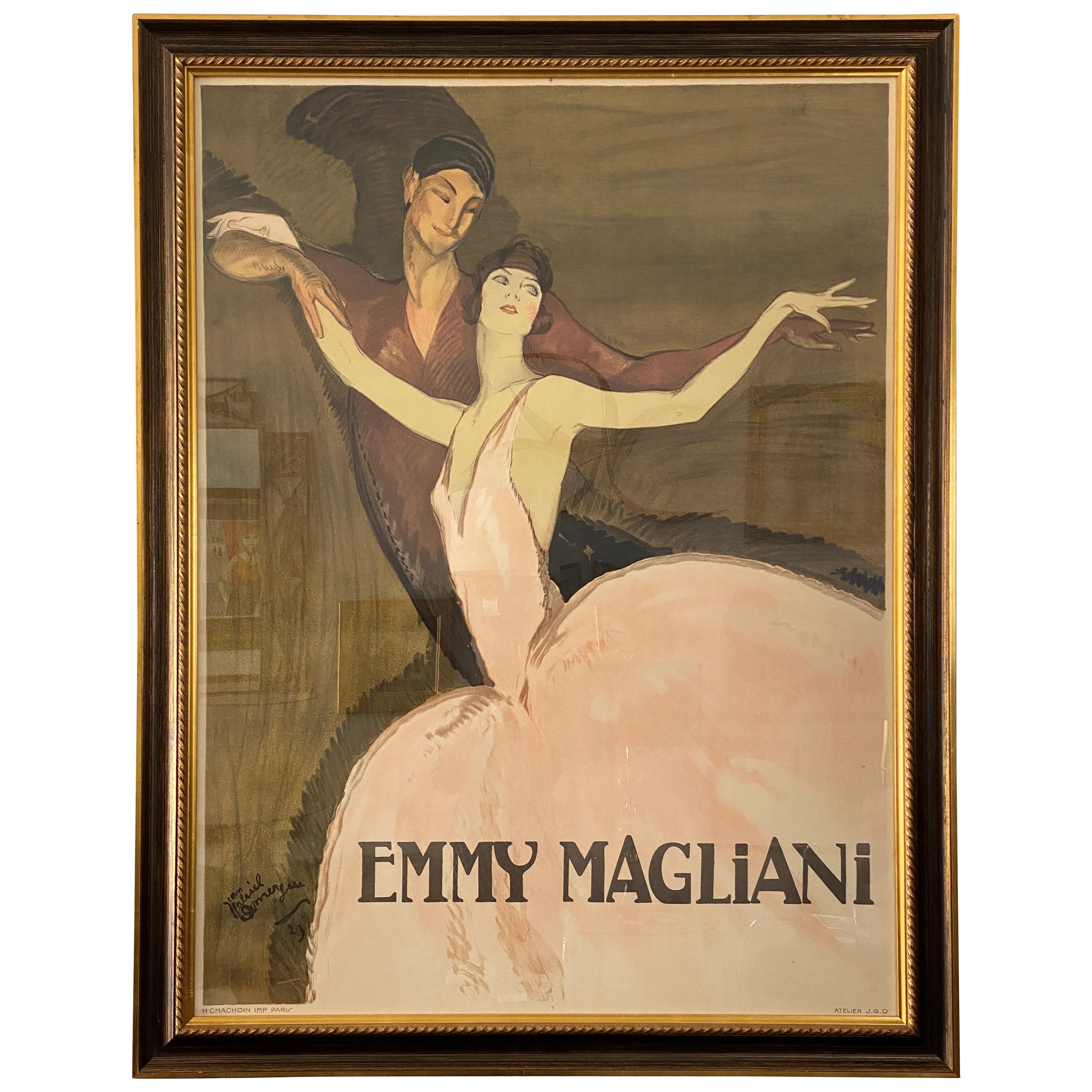 French Ballet Poster of Emmy Magliani after Jean Gabriel-Domergue