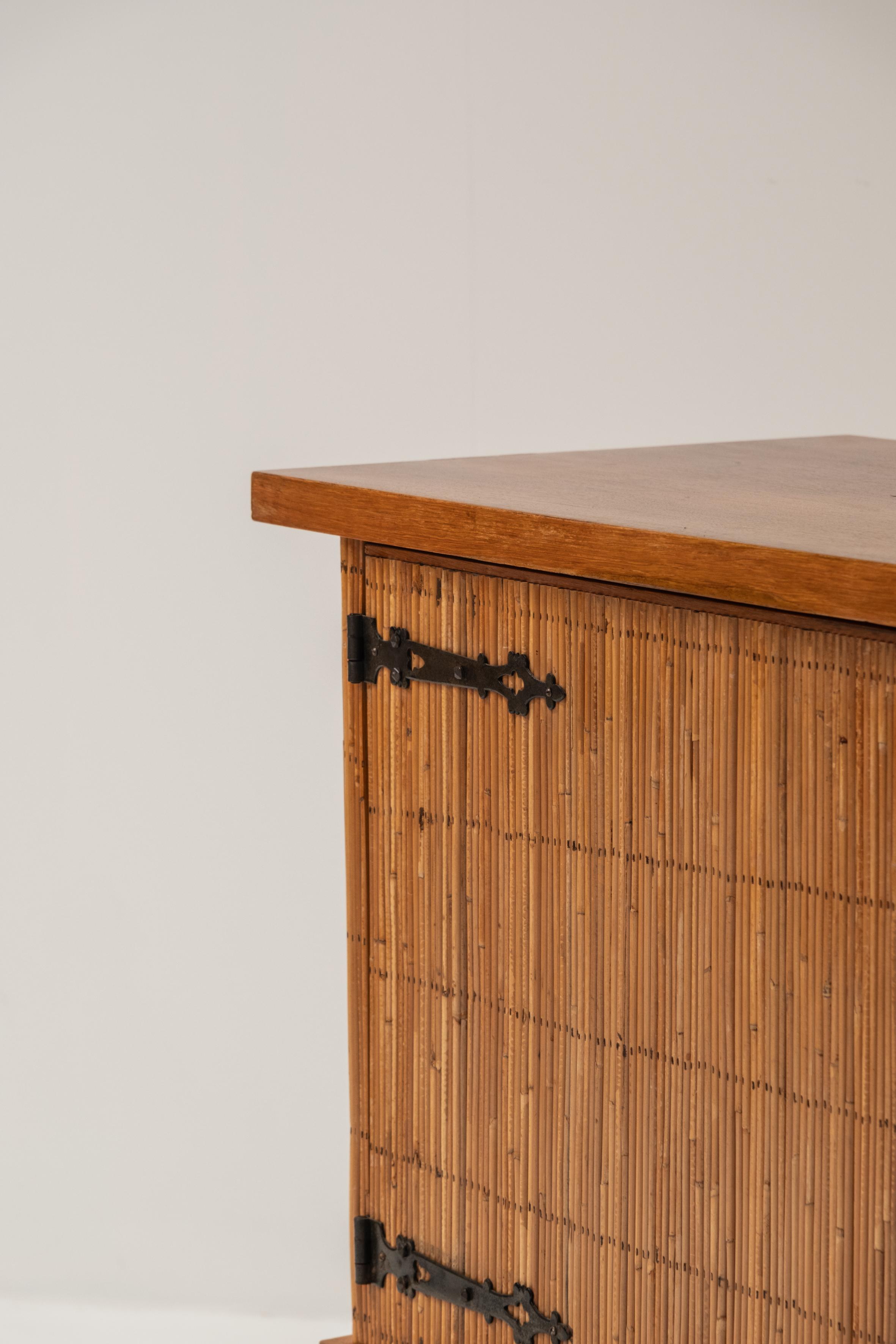 Meuble en bambou inspiré de Frida & Audoux Minet, 1960 en vente 7