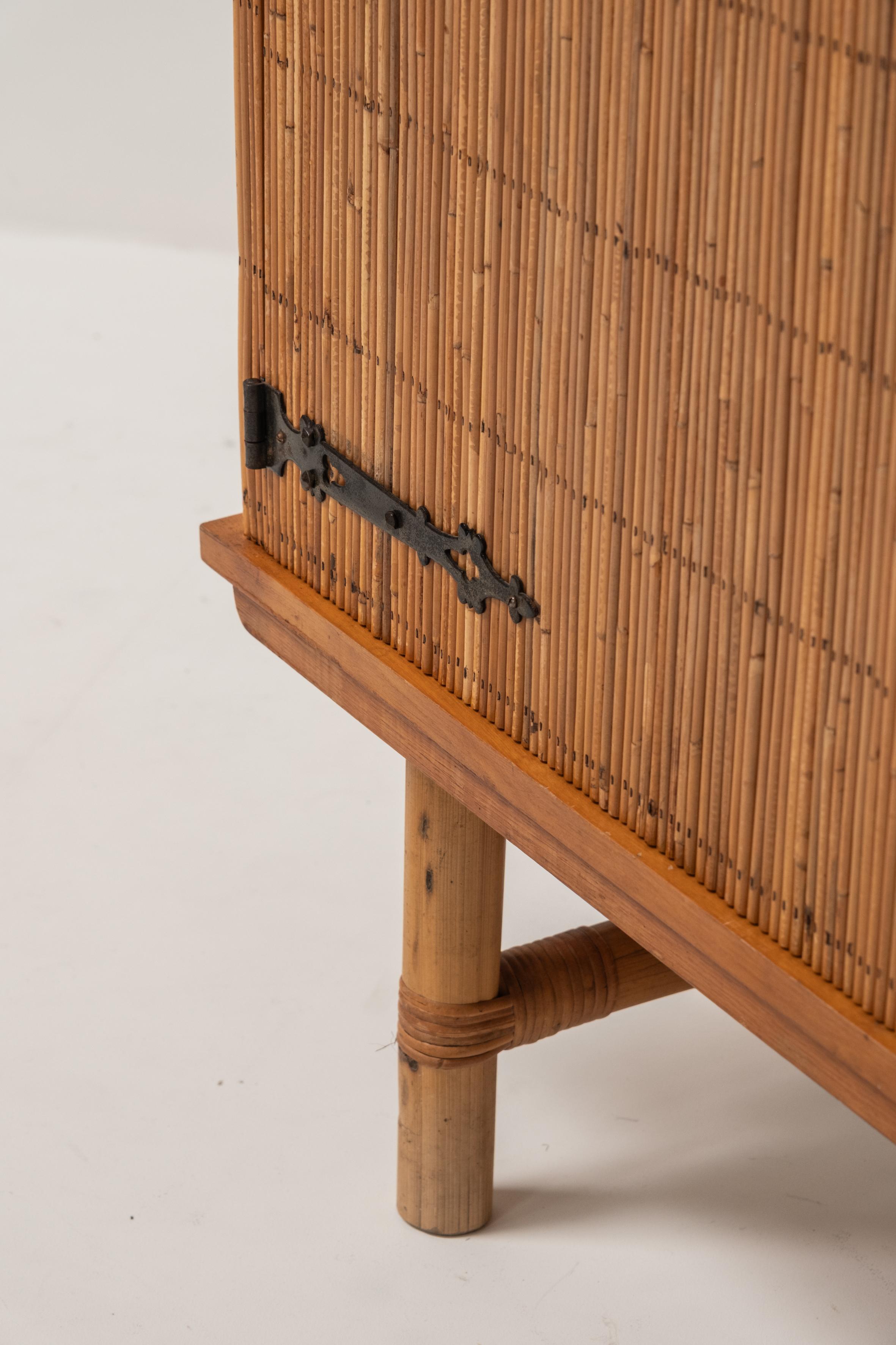 Meuble en bambou inspiré de Frida & Audoux Minet, 1960 en vente 2