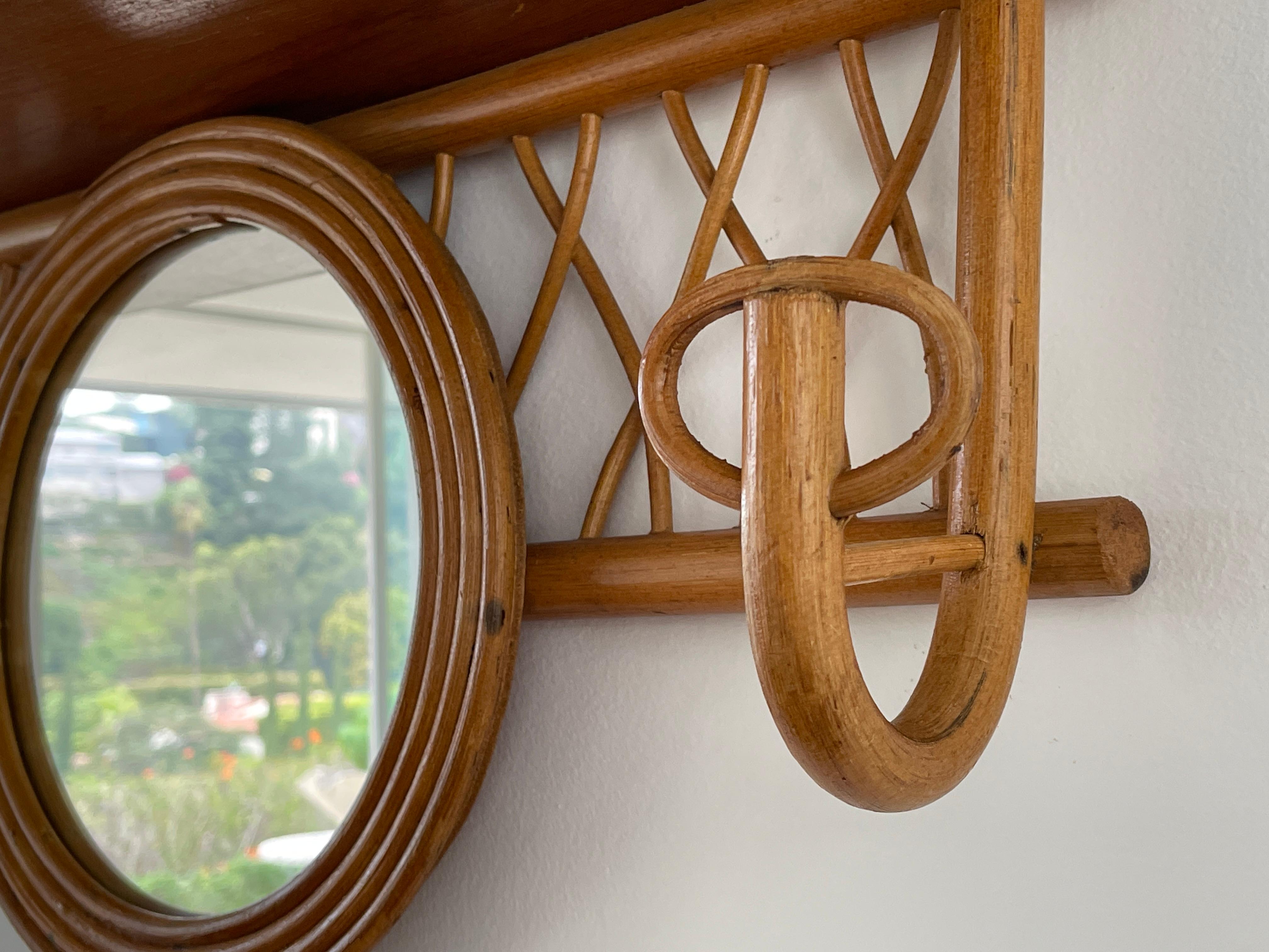 French Bamboo Coatrack In Good Condition In Beverly Hills, CA