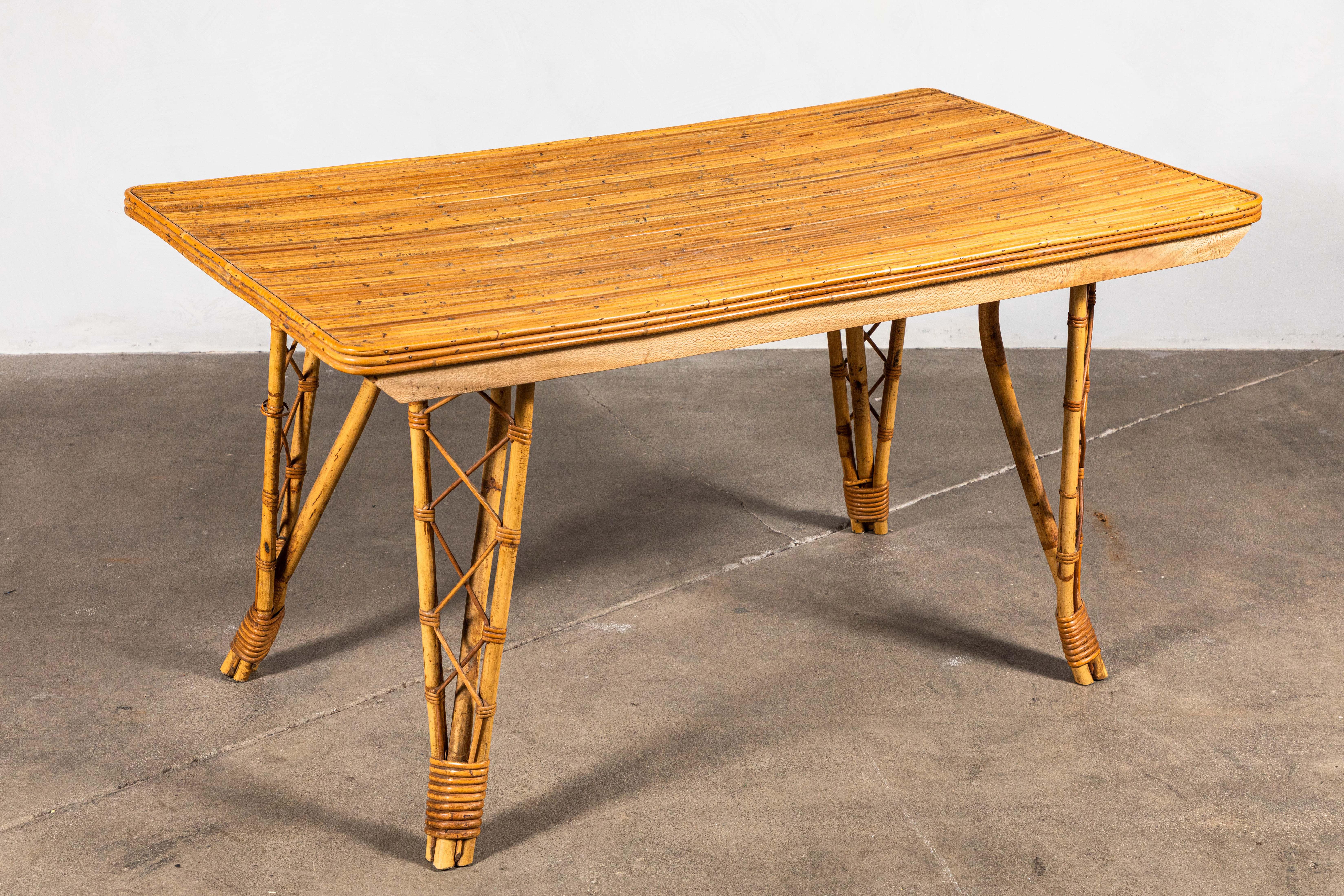 French Bamboo Dinging Table 2