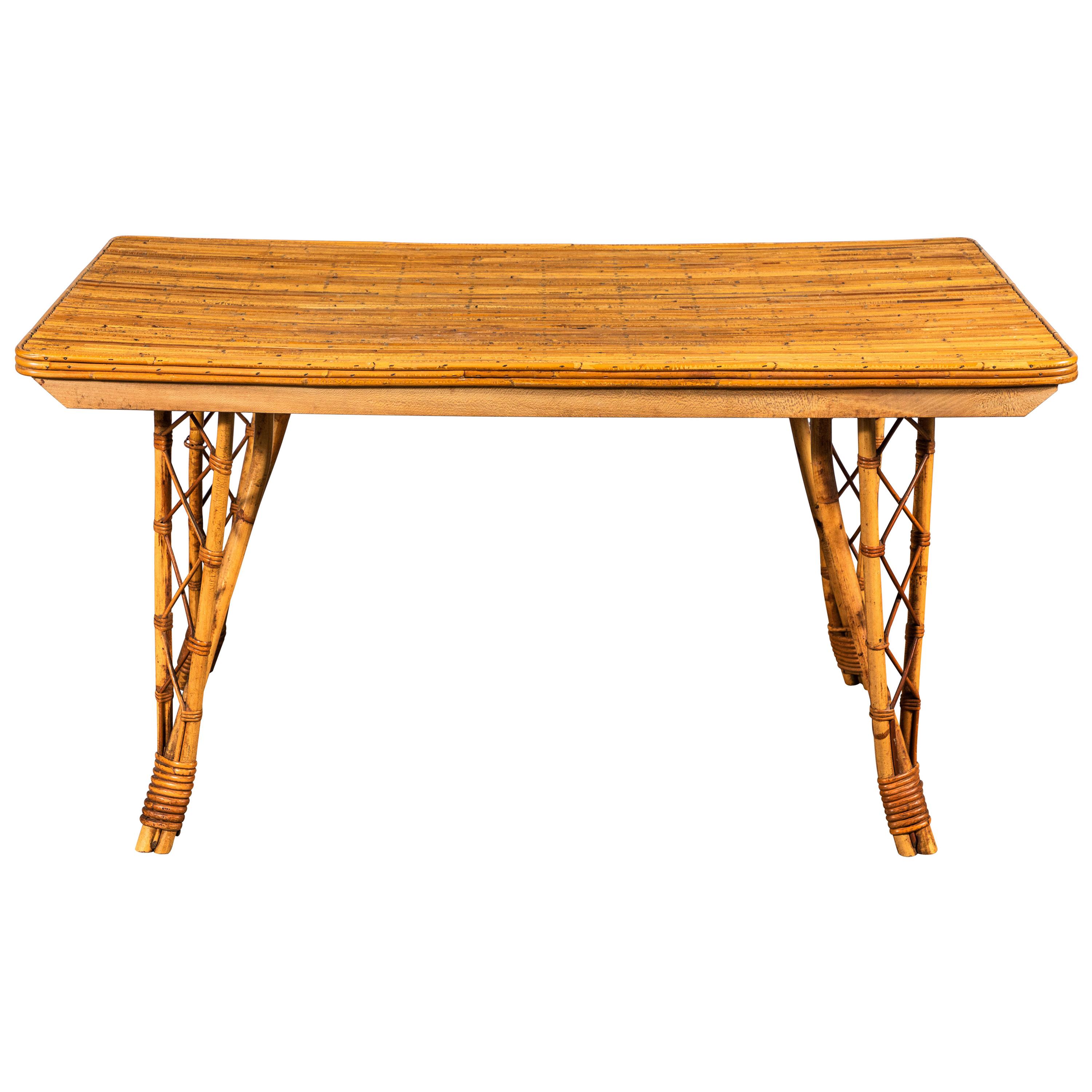 French Bamboo Dinging Table