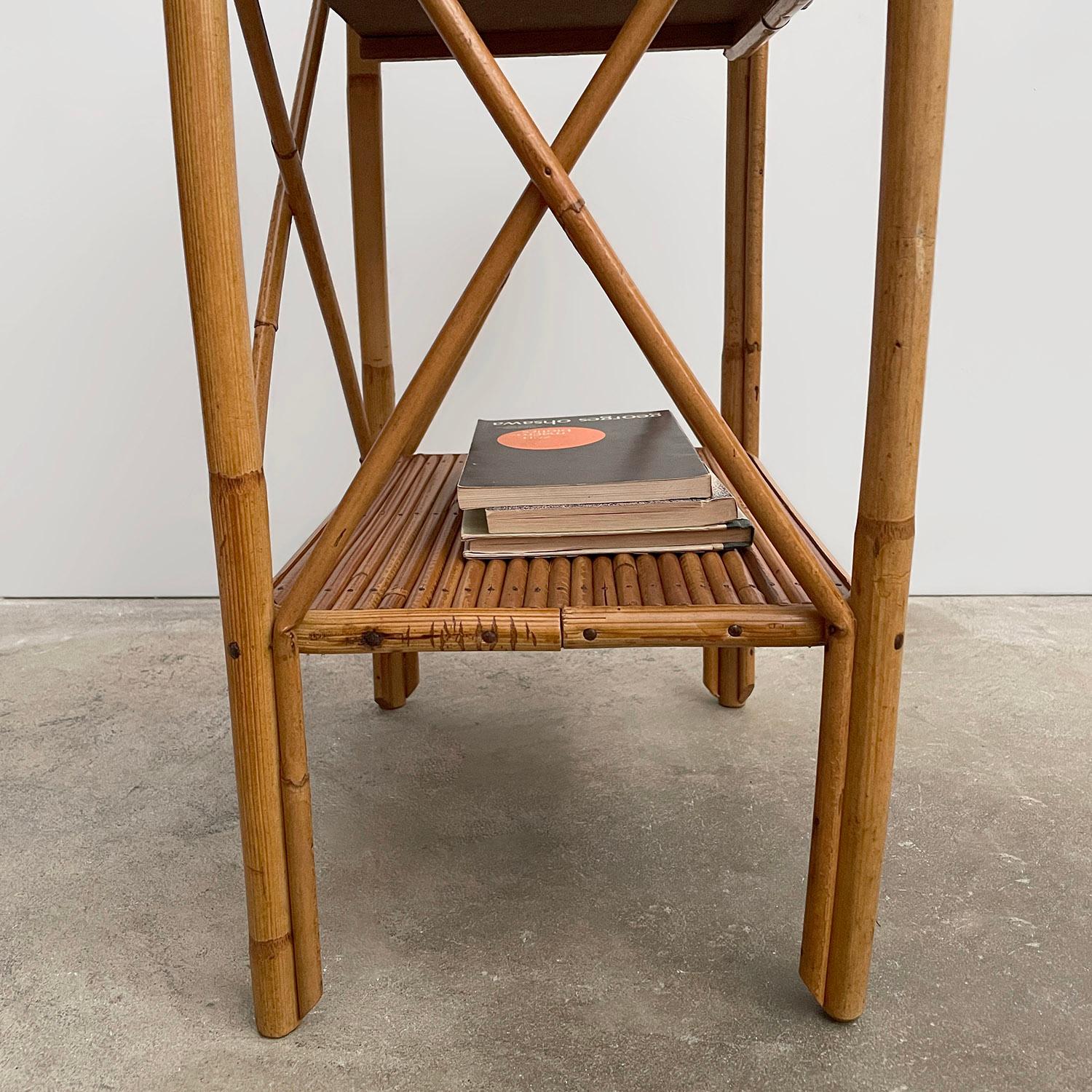 Table d'appoint en bambou français en vente 4