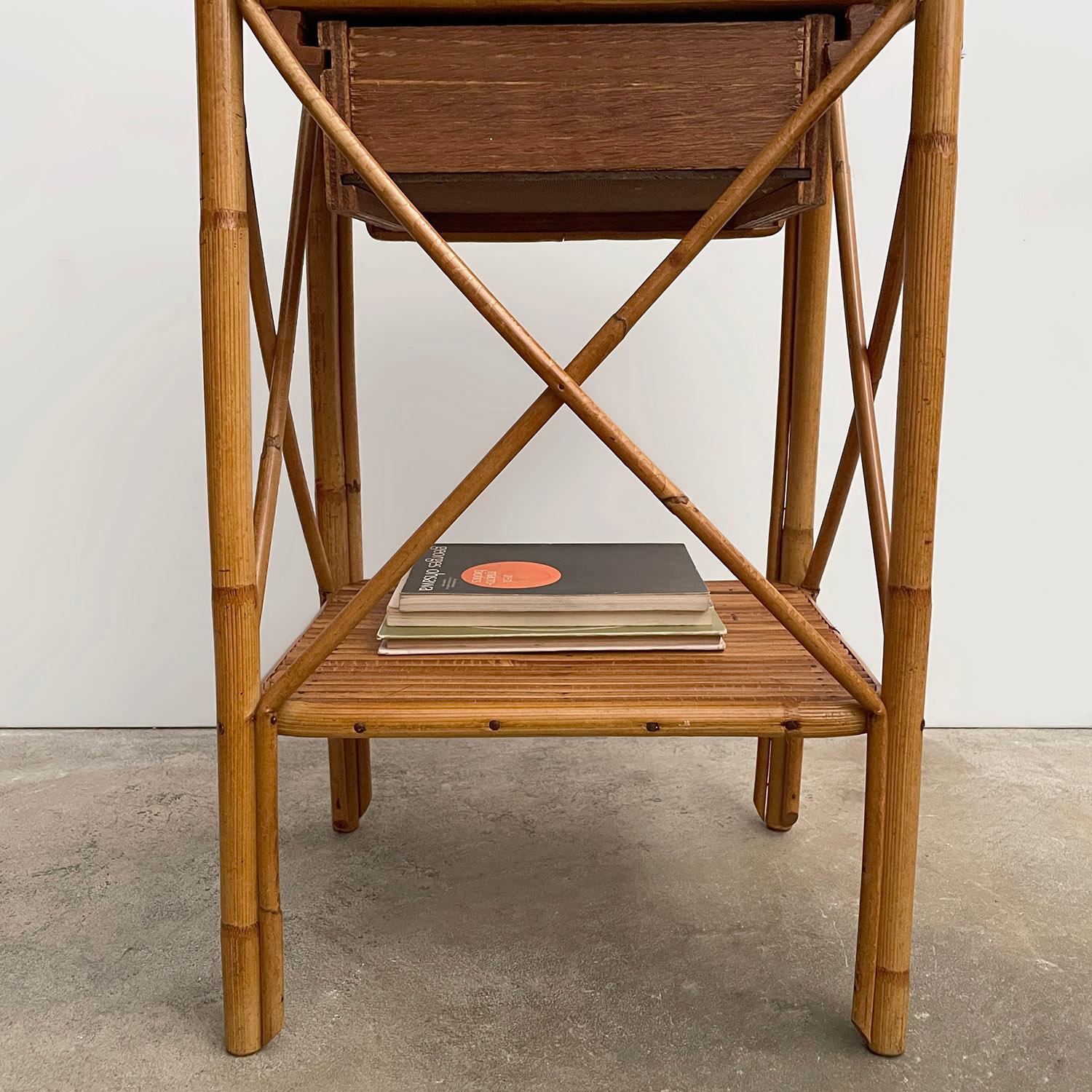 Table d'appoint en bambou français en vente 11