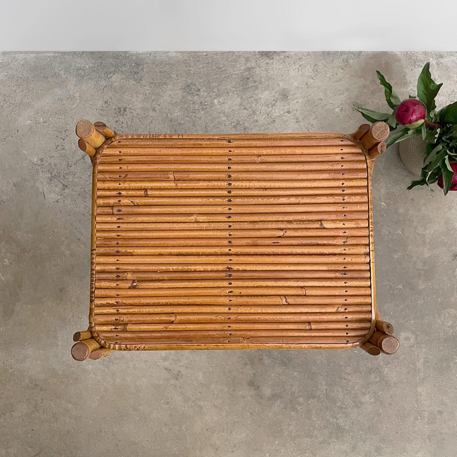 Table d'appoint en bambou français en vente 14