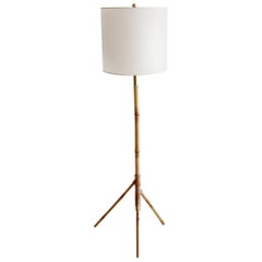 French Bamboo Floor Lamp