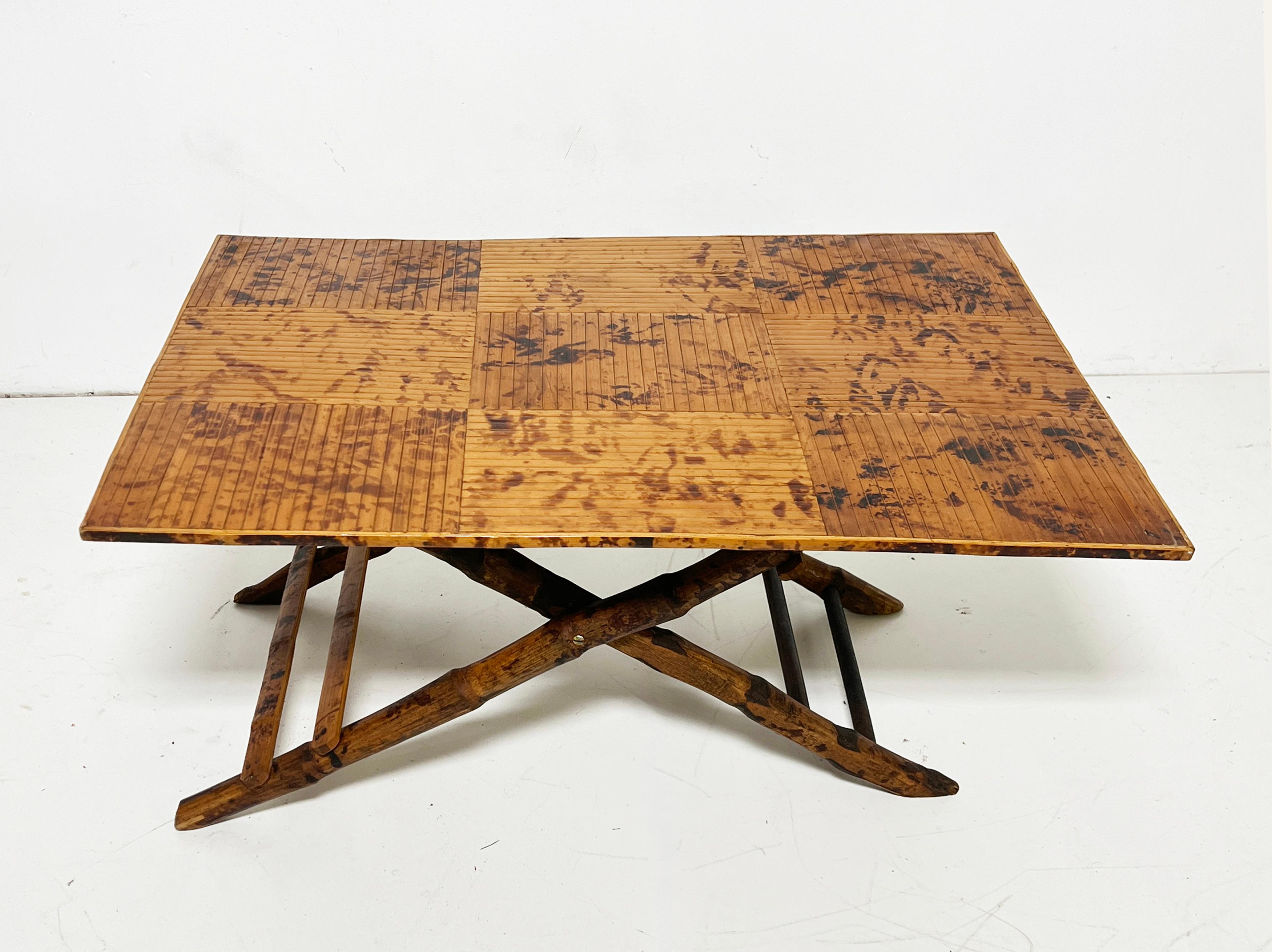 A French bamboo low height (16.75