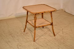 Tavolino francese in bambù, circa anni '60