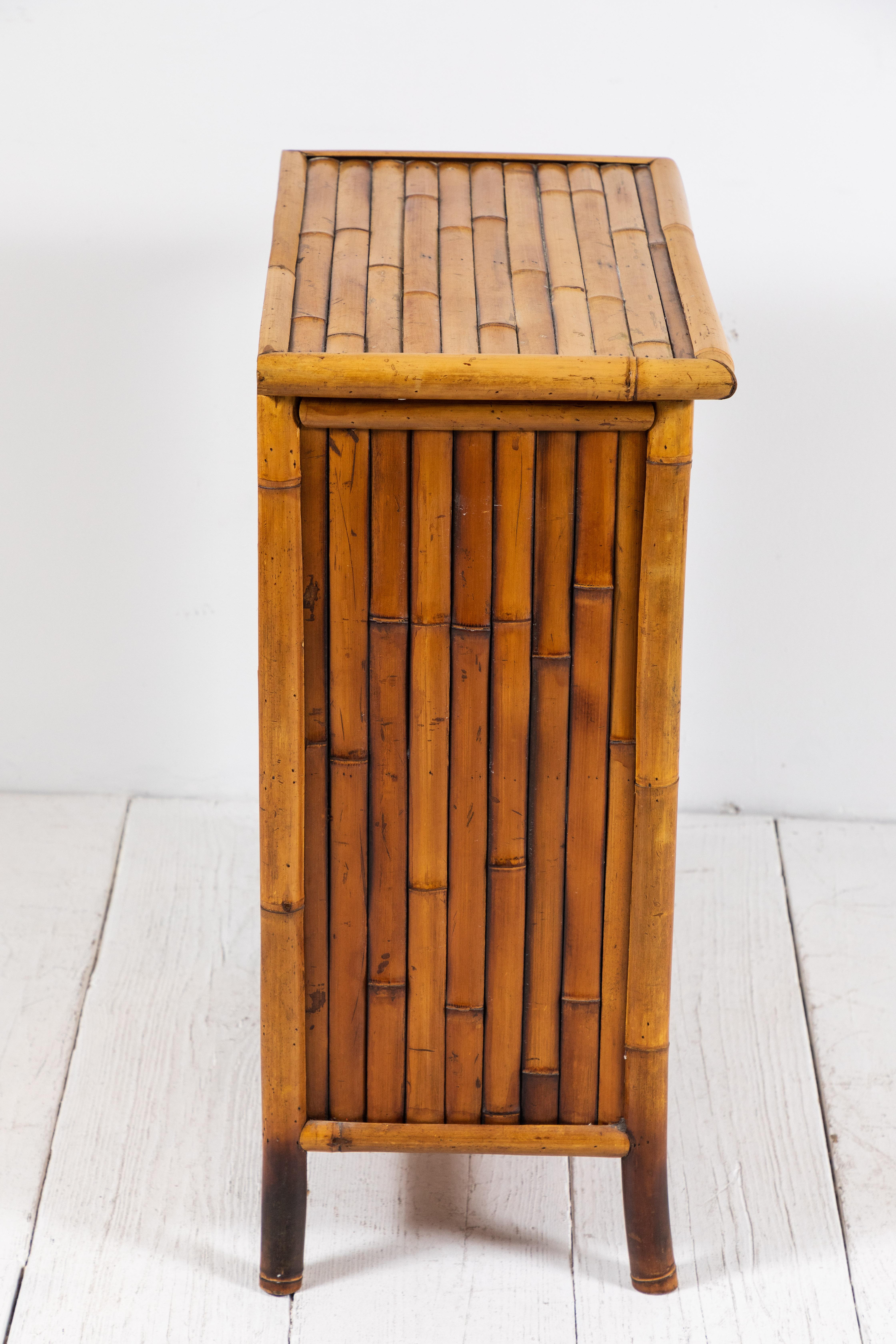 French Bamboo Low Cabinet 5