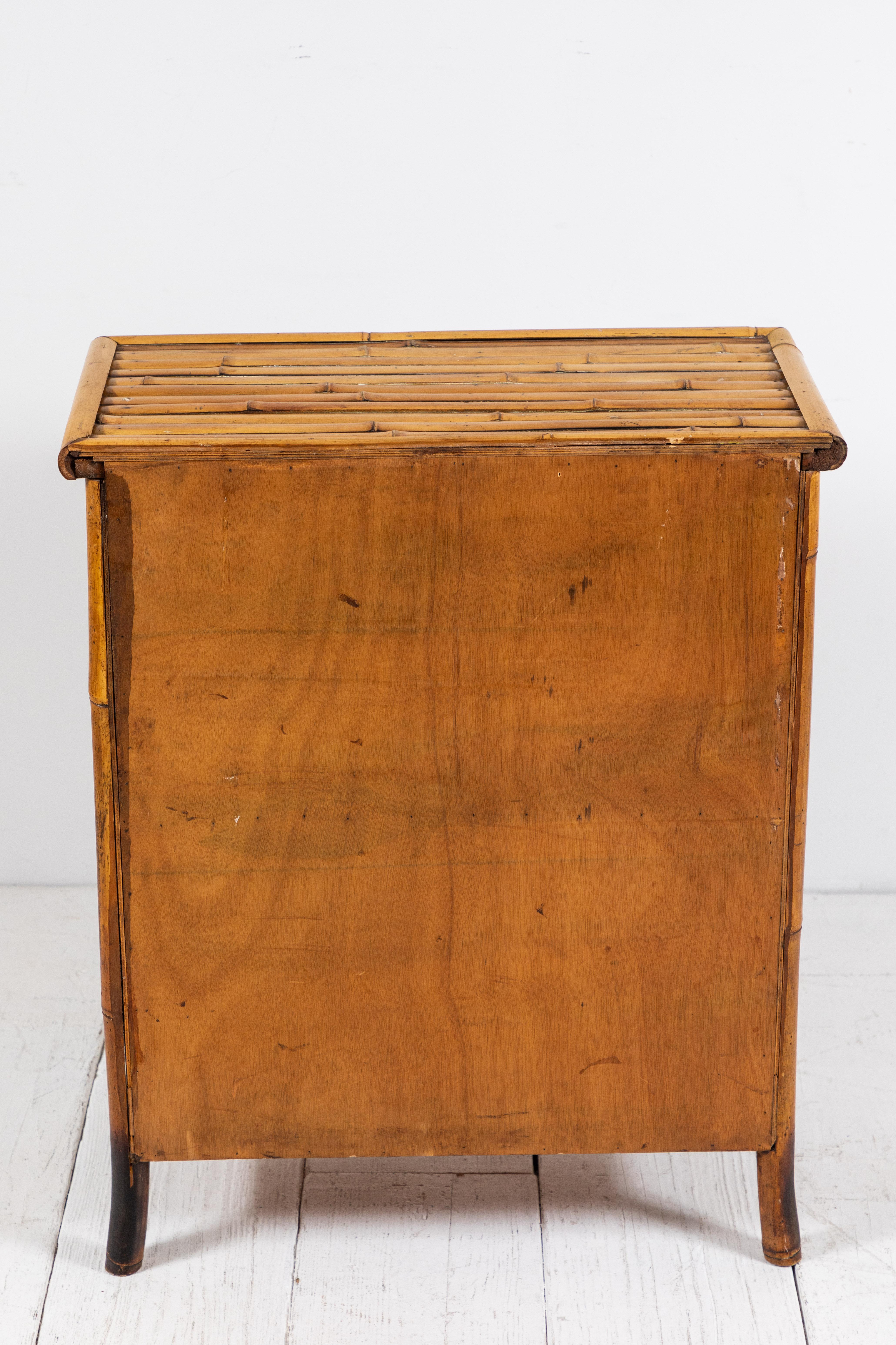 French Bamboo Low Cabinet 6