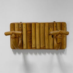 French Bamboo & Rattan Double Wall Hook