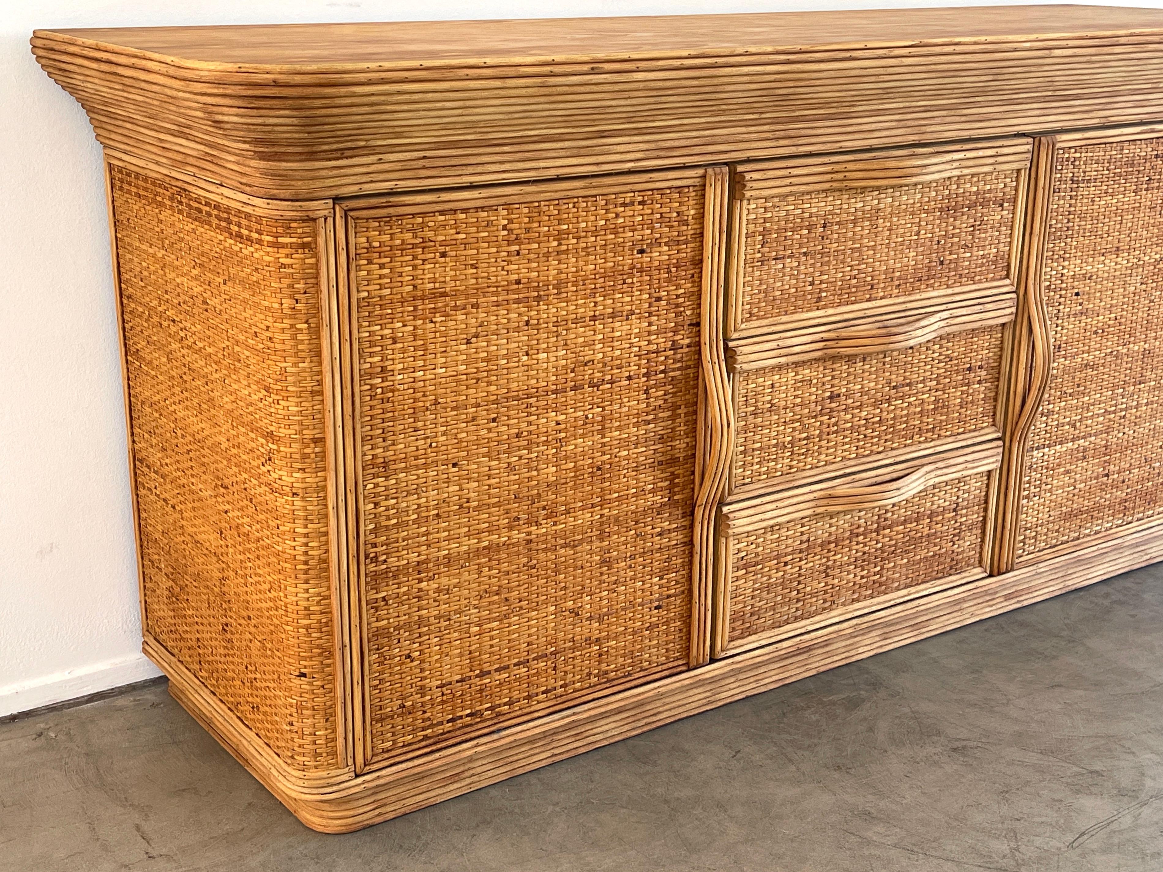 French Bamboo Sideboard 8