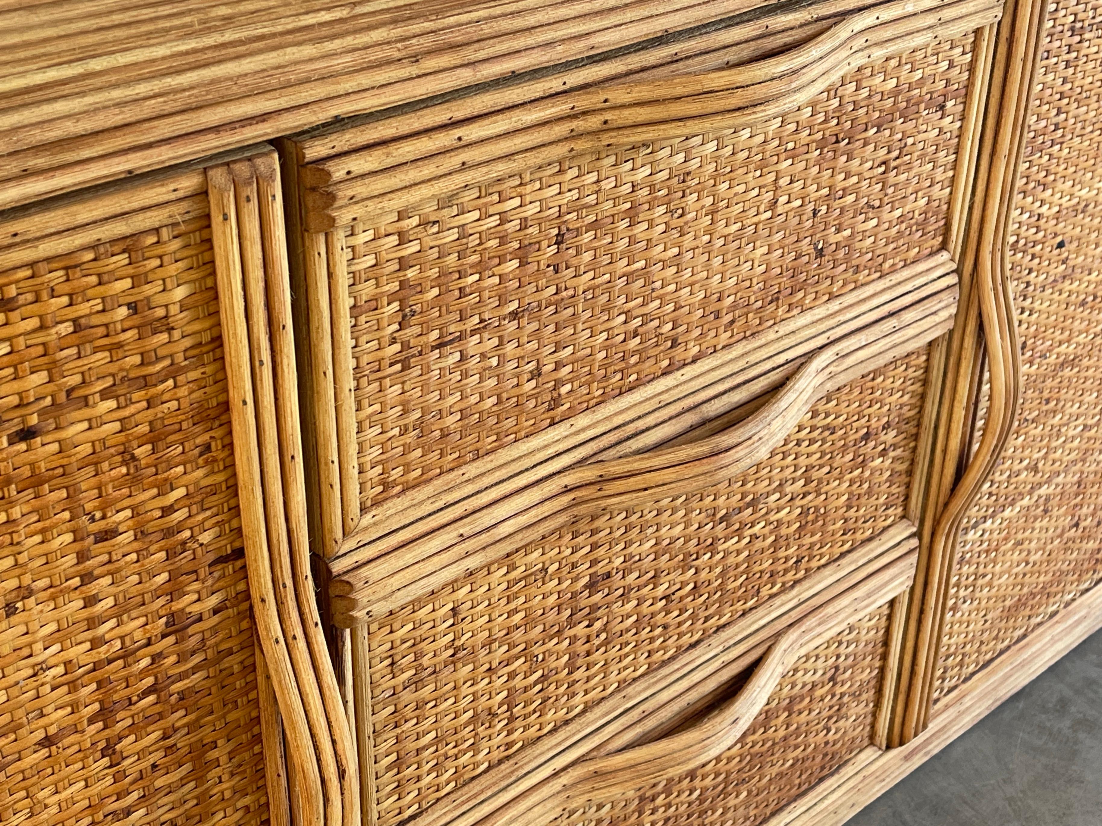 French Bamboo Sideboard 9