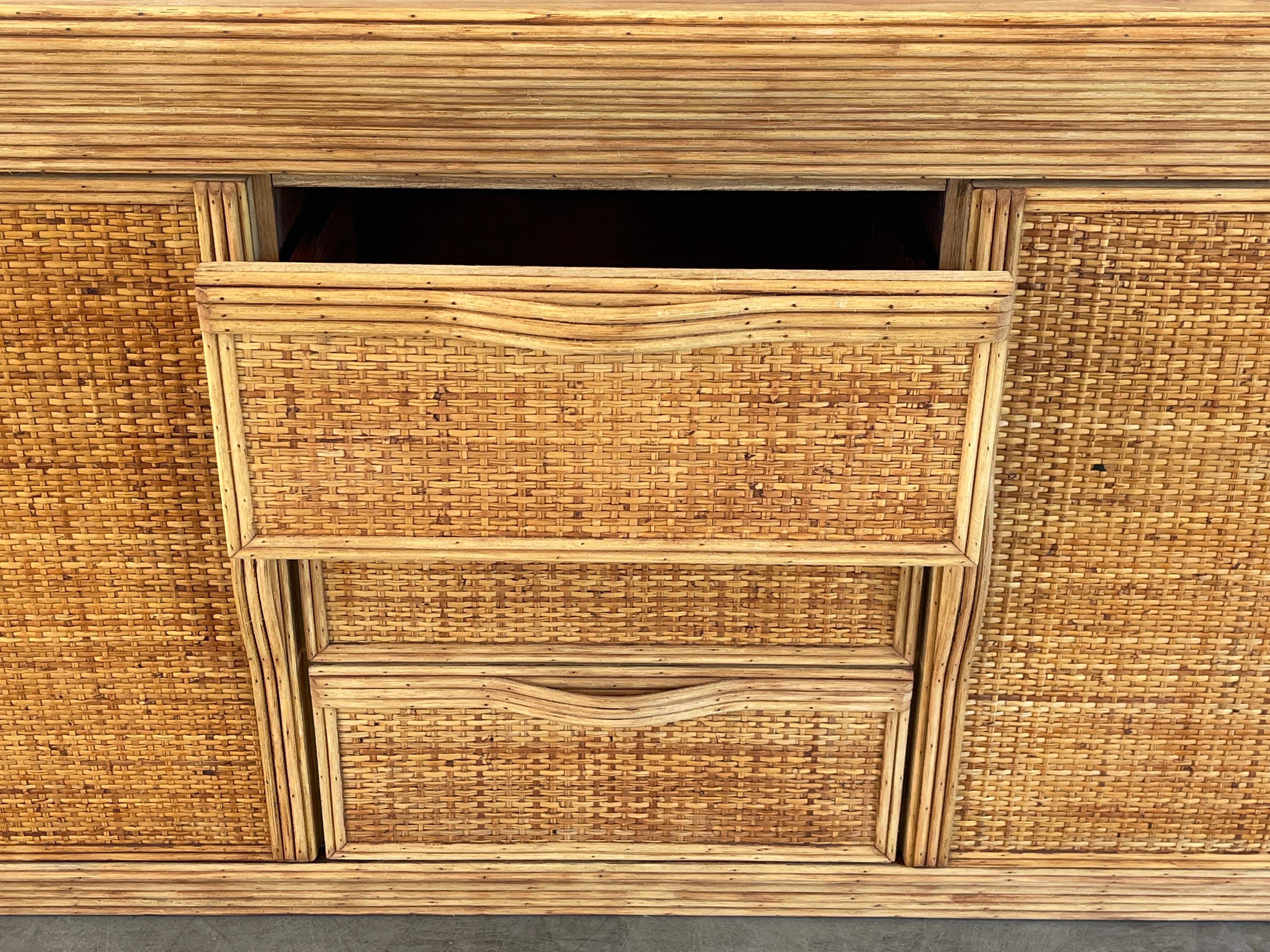French Bamboo Sideboard 14