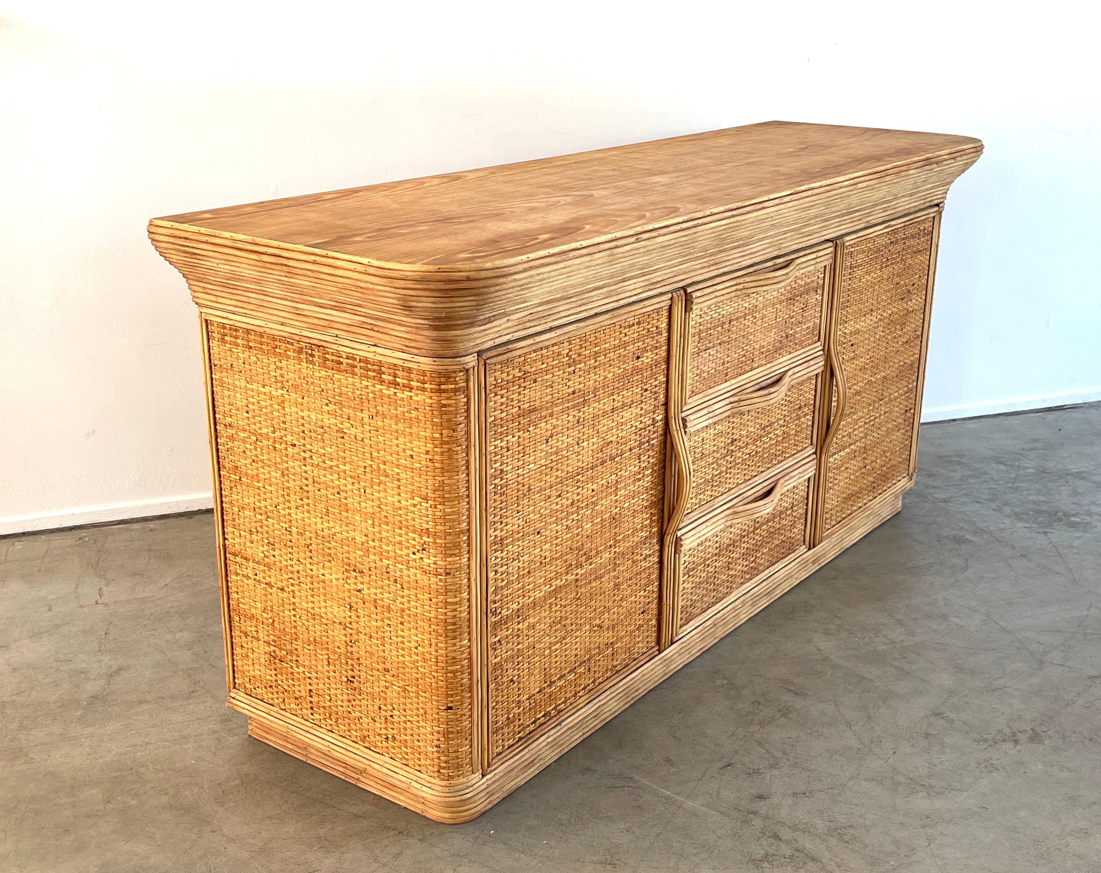 French Bamboo Sideboard 15