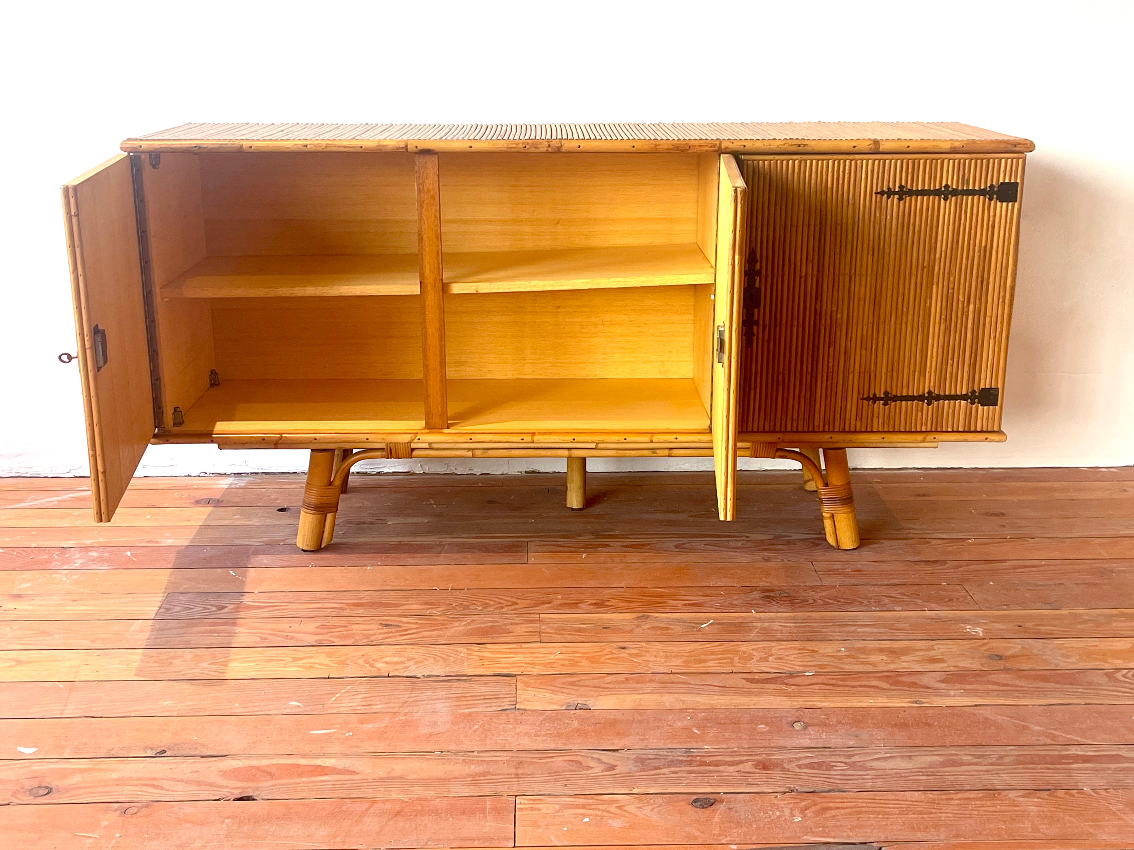 French Bamboo Sideboard 2